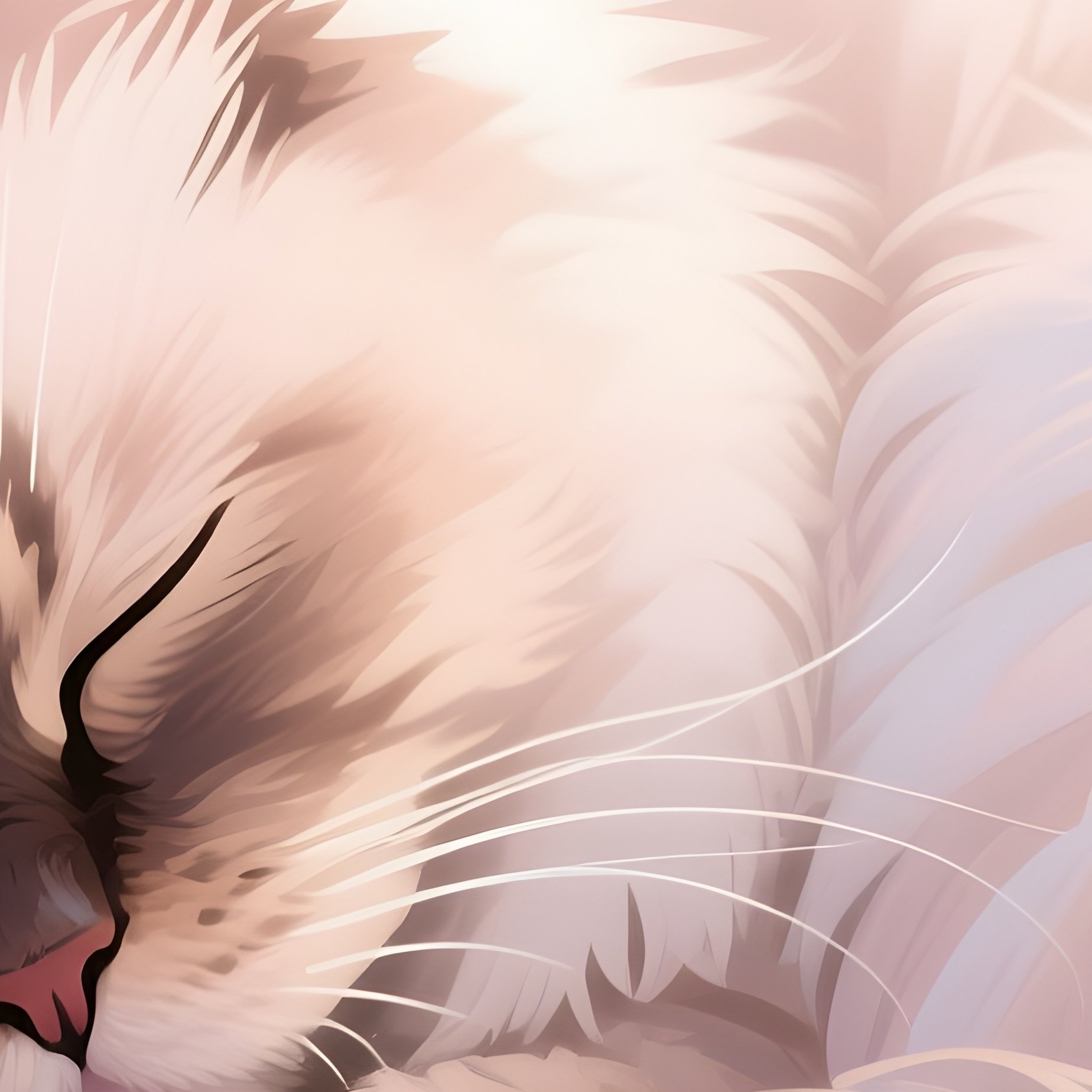 A Persian Cat In A Loaf Position Digital Art - Full Resolution Quality Preview