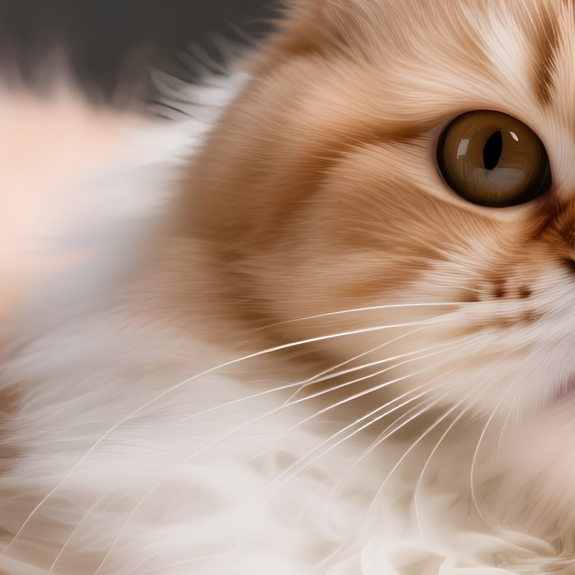 A Persian Cat Laying On Side With Paws Curved In A Photography Session - Full Resolution Quality Preview