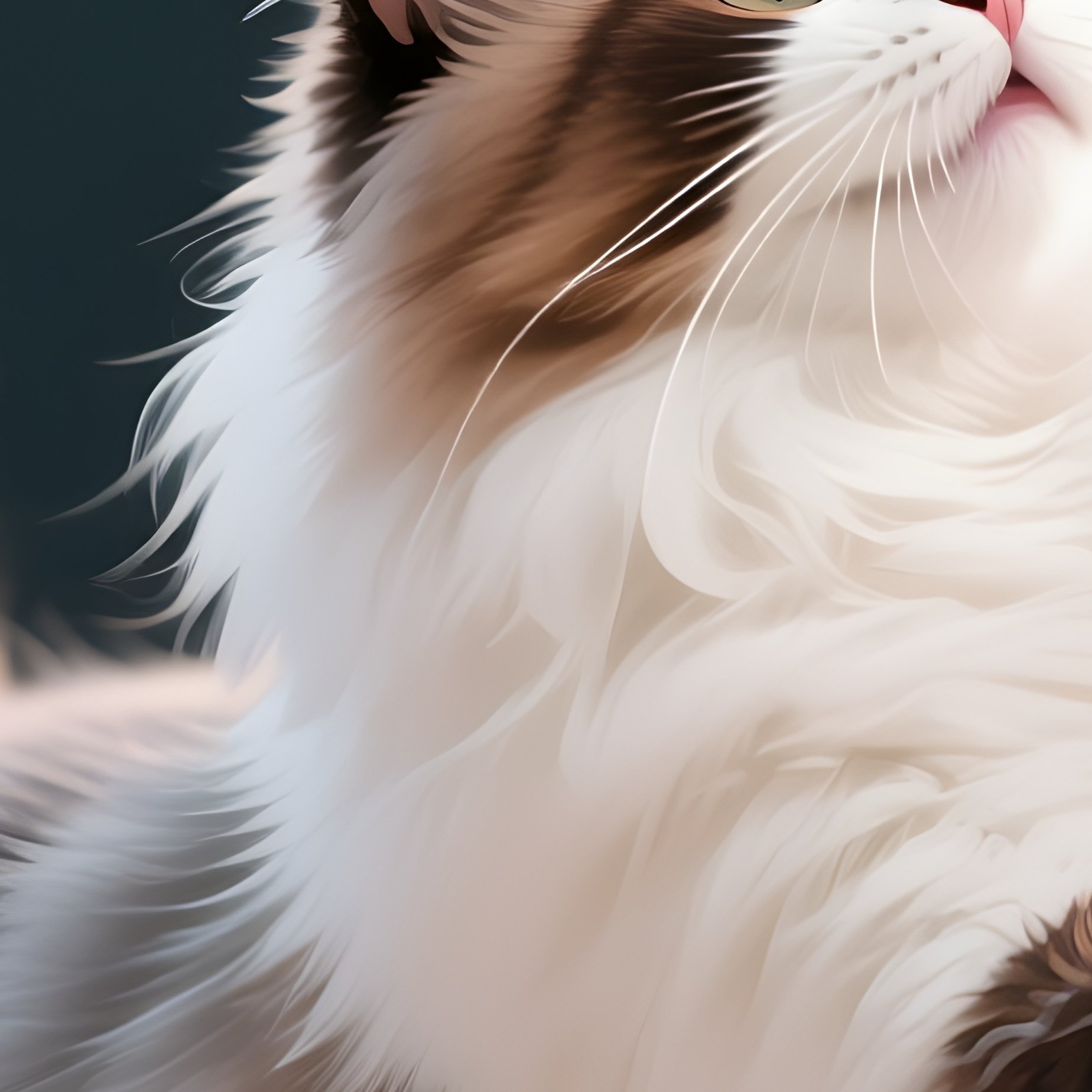 A Persian Cat Playing With A Toy In The Air - Full Resolution Quality Preview