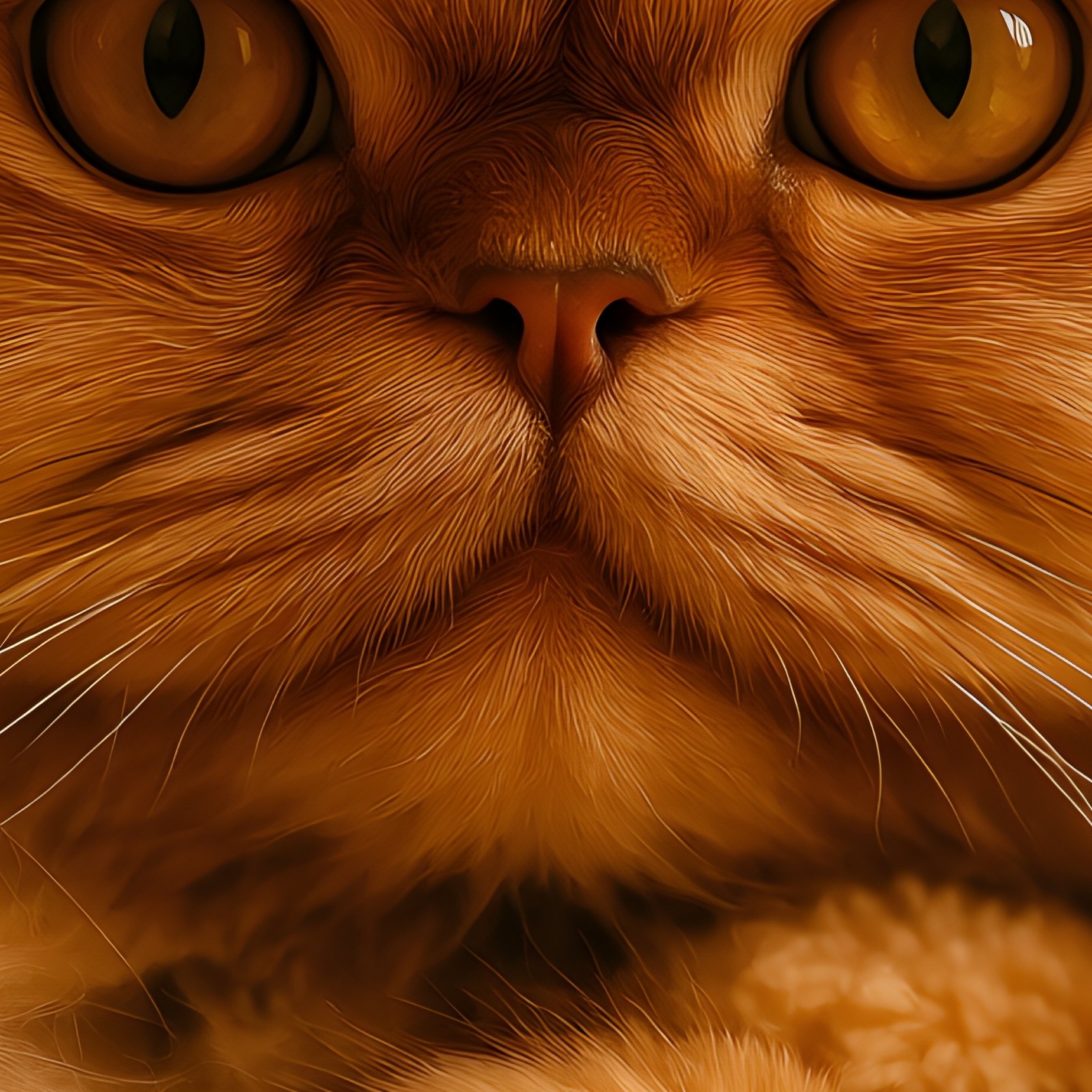 A Persian Cat Resting On A Stuffed Animal - Full Resolution Quality Preview