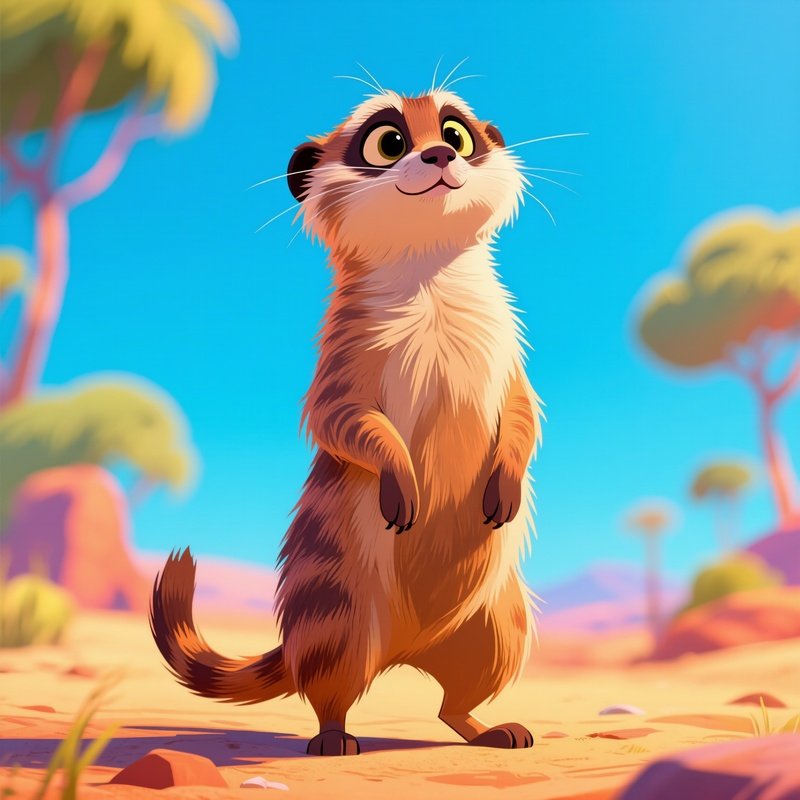 A Persian Cat Standing On Hind Legs Like A Meerkat