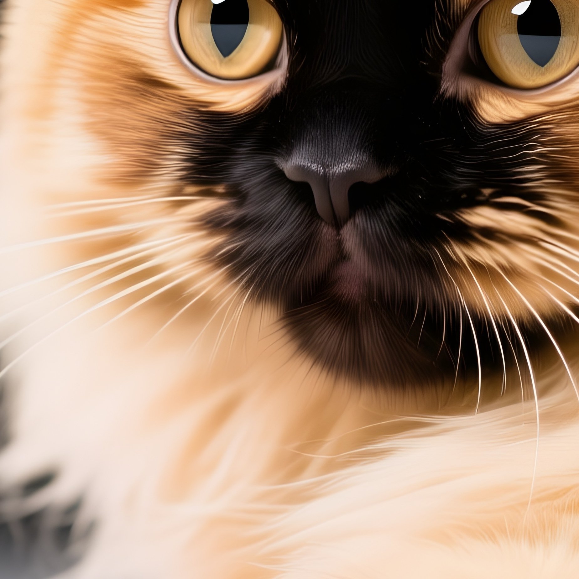 A Persian Cat Stretching One Paw Dramatically - Full Resolution Quality Preview