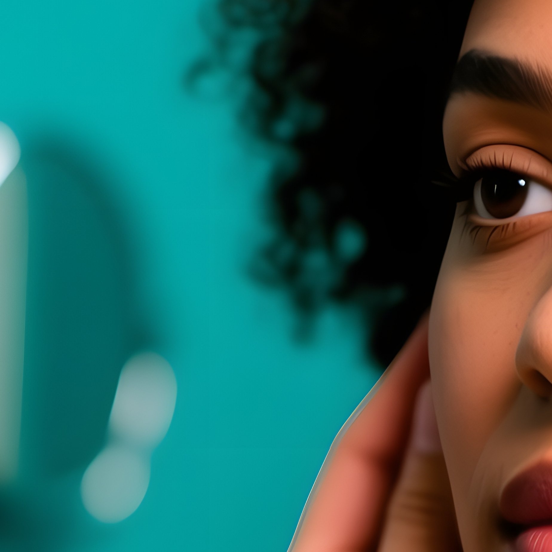 A Person Applying Makeup To Another Individual Makeup Personal - Full Resolution Quality Preview