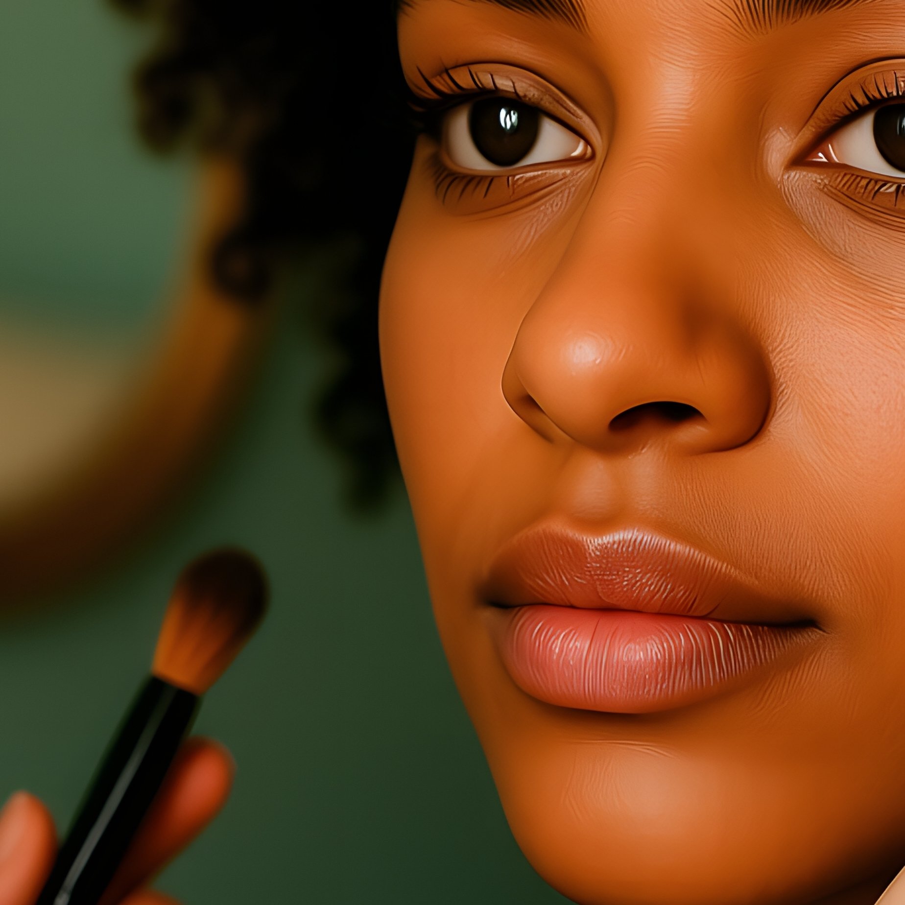 A Person Applying Makeup To Another Individual Makeup Personal - Full Resolution Quality Preview