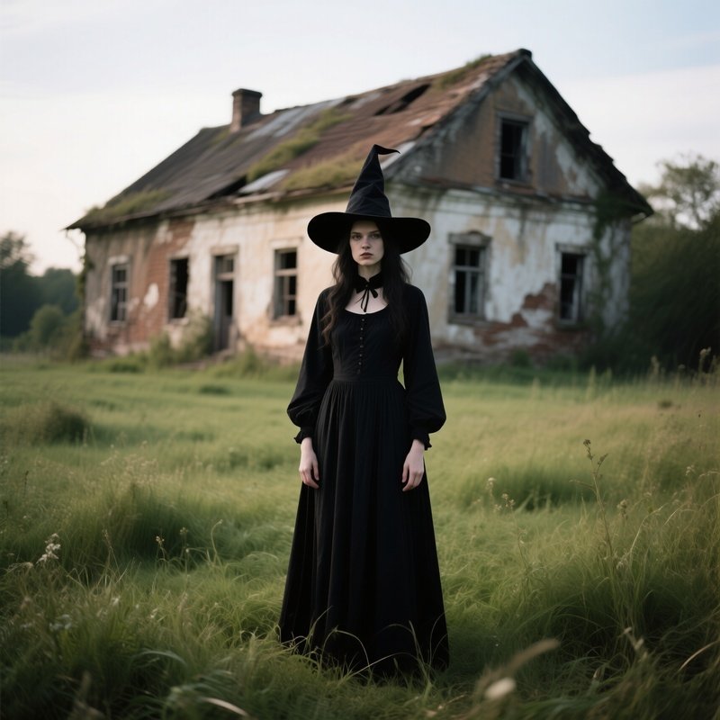 A Person Dressed As A Witch Witch Costume