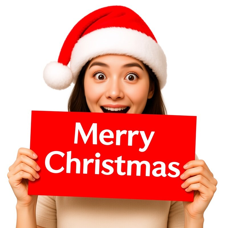 A Person Holding A Merry Christmas Sign Christmas Holiday