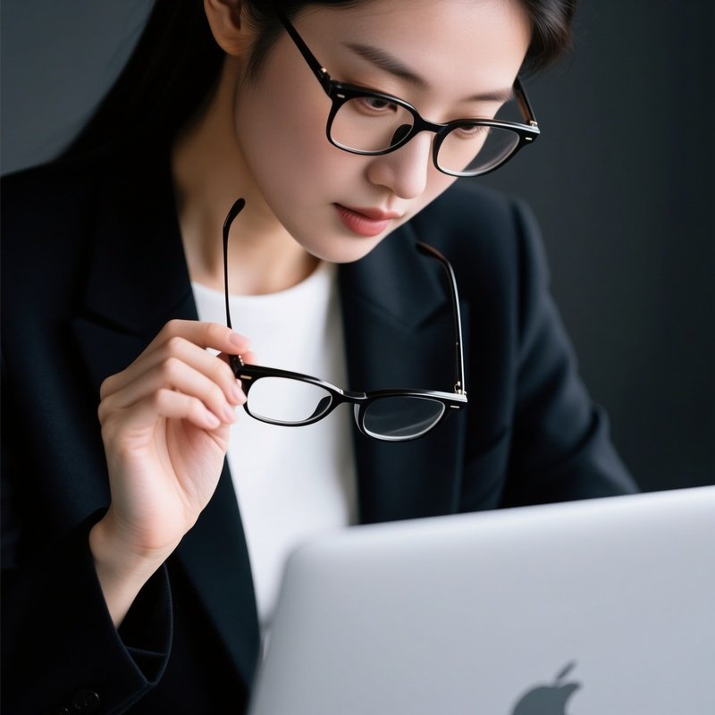 A Person Holding A Pair Of Glasses Professional Workplace