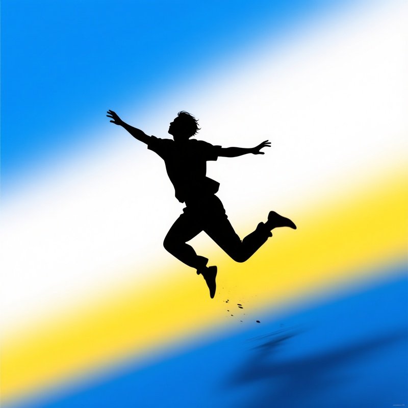 A Person In Mid Air Surrealism Silhouette