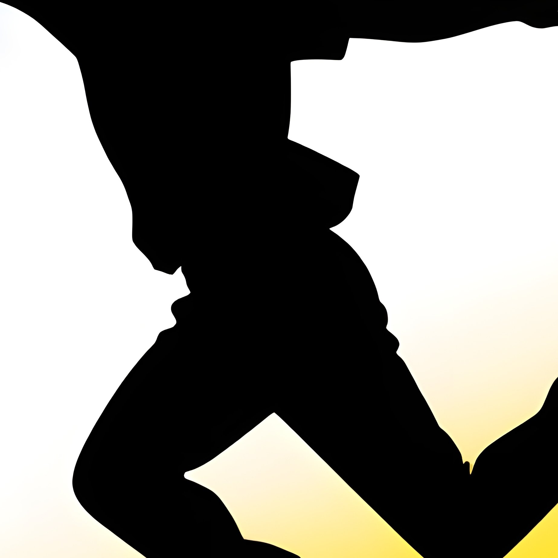 A Person In Mid Air Surrealism Silhouette - Full Resolution Quality Preview