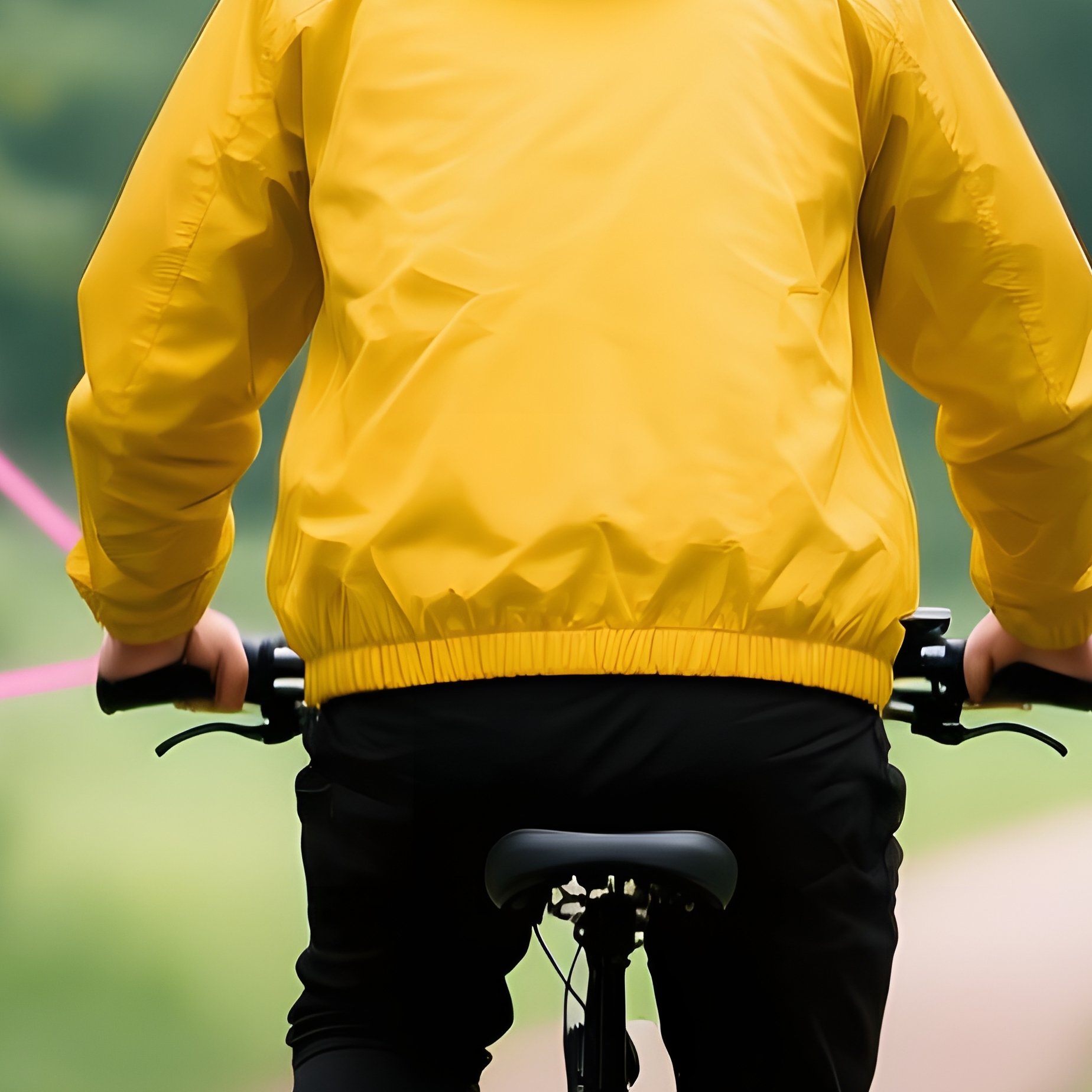 A Person Riding A Bicycle On A Path Surrounded By Nature Bicycle - Full Resolution Quality Preview