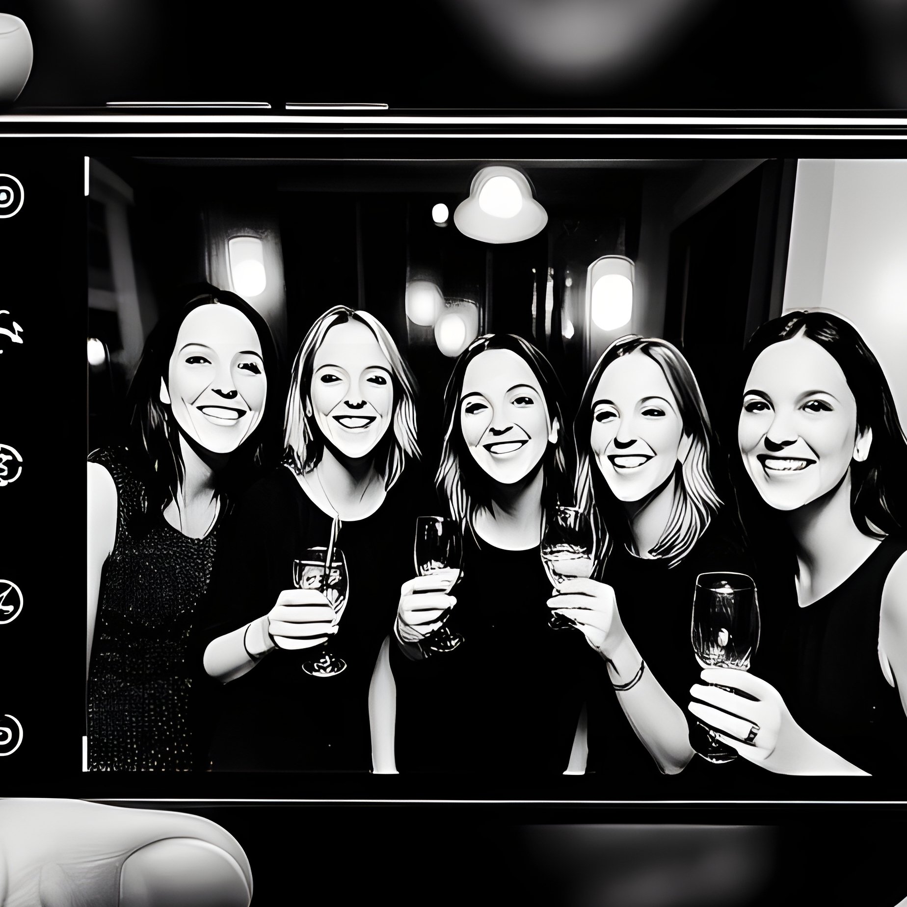 A Person Taking A Photo Of A Group With A Smartphone Photography - Full Resolution Quality Preview