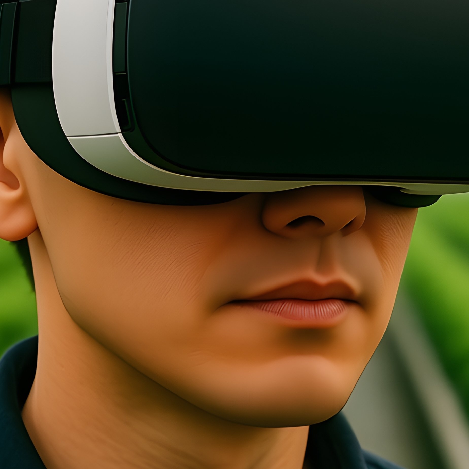 A Person Using Augmented Reality Technology In A Greenhouse - Full Resolution Quality Preview