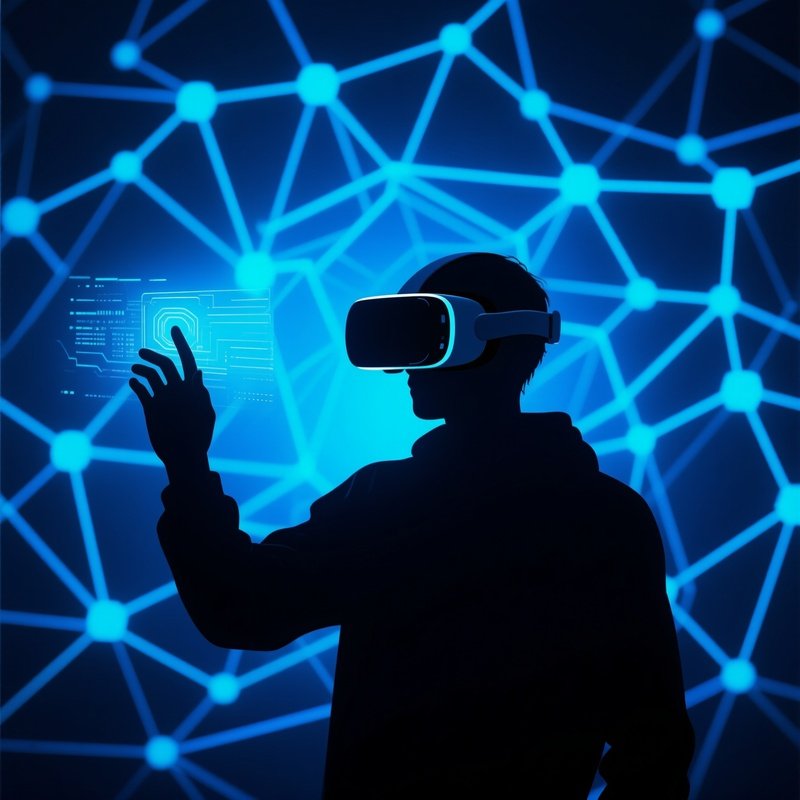 A Person Using Virtual Reality Technology Virtual Reality