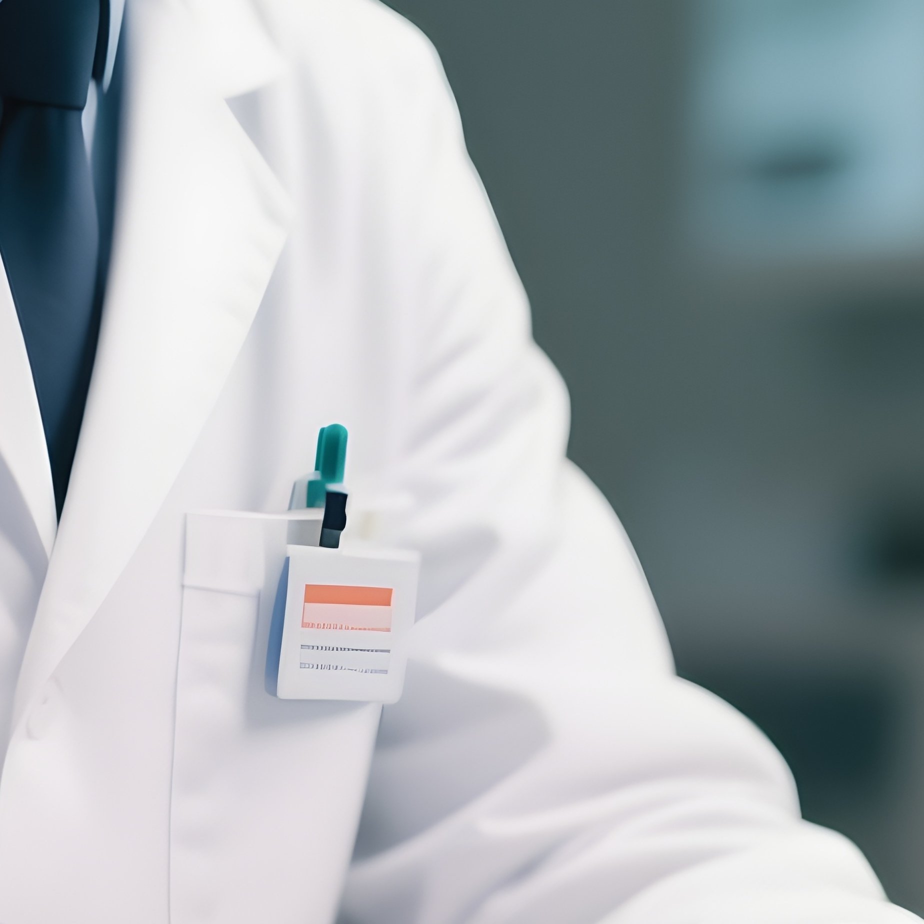 A Phlebotomist Preparing Supplies For A Blood Draw - Full Resolution Quality Preview