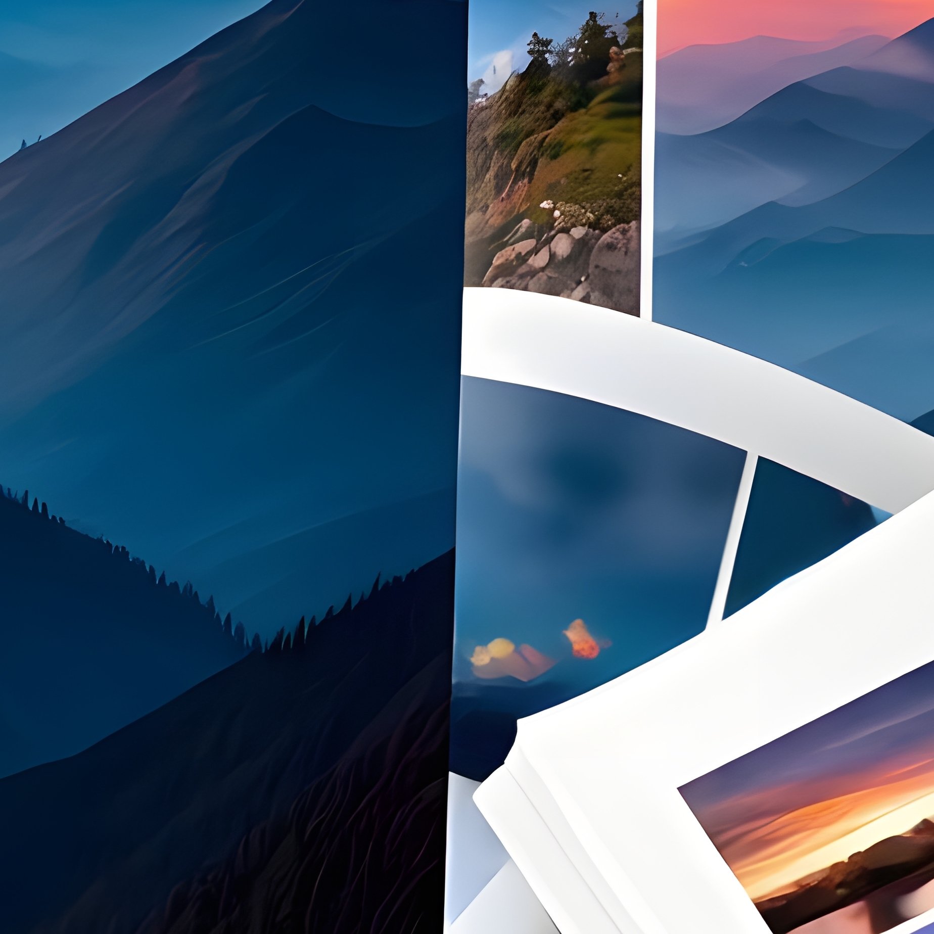 A Photo Book Cover And Sample Pages Photography Album - Full Resolution Quality Preview