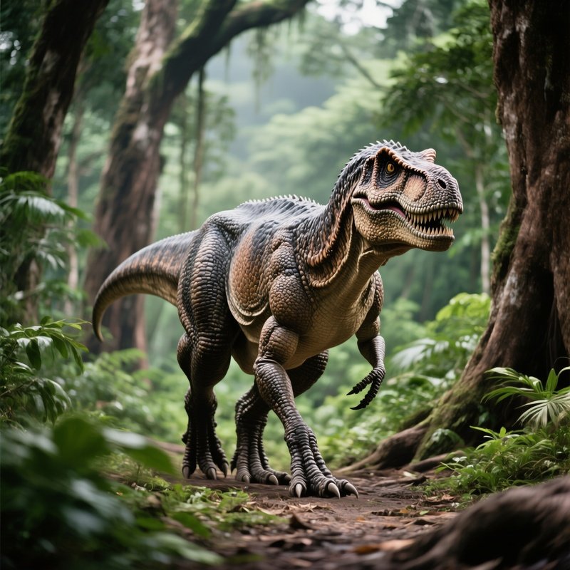 A Photographic Representation Of A T Rex