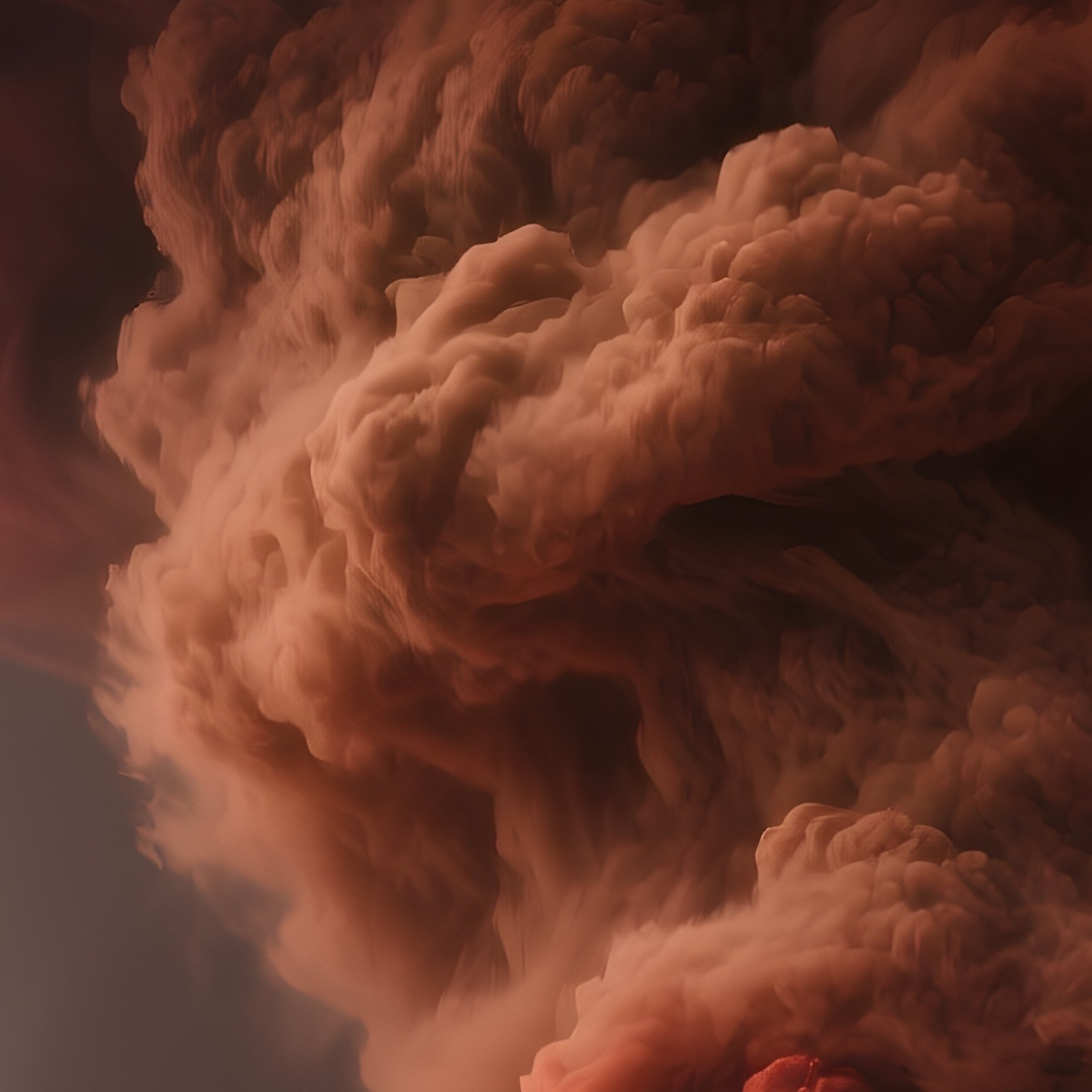 A Photographic Science Fiction Artwork Of A Dust Storm On Mars With Base In The Background - Full Resolution Quality Preview