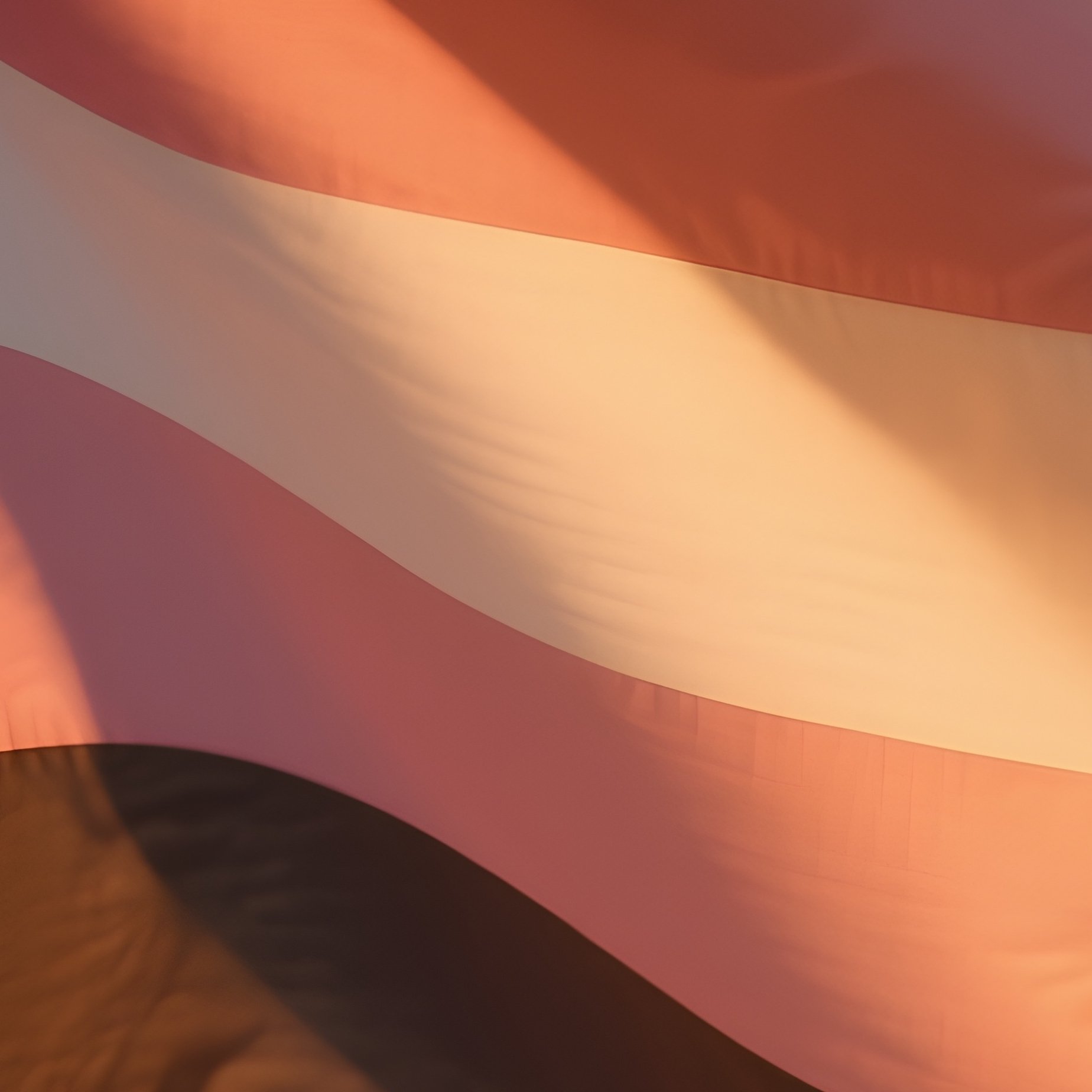 A Photorealistic Abrosexual Flag Fluttering Lightly In Warm Golden Hour Breeze. - Full Resolution Quality Preview