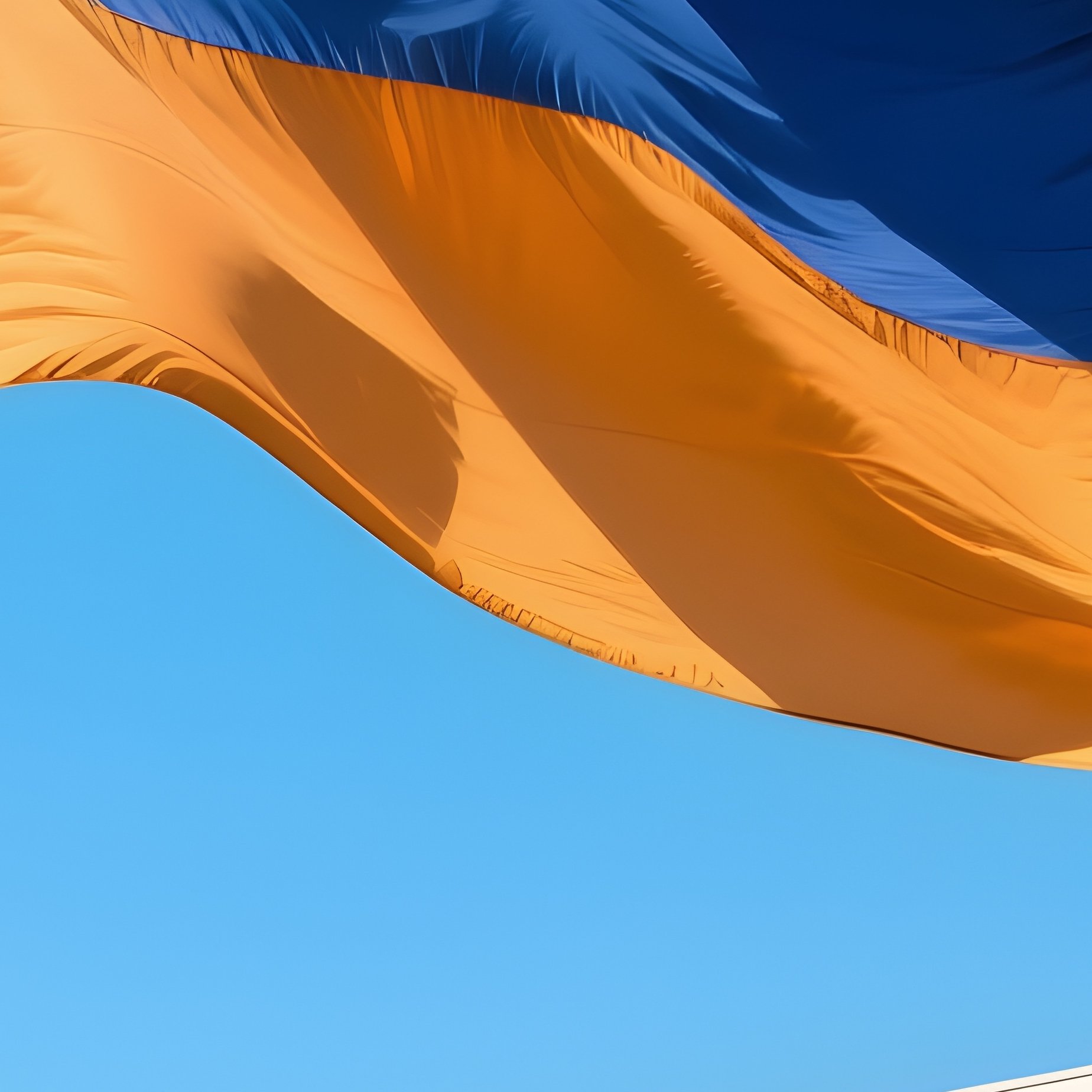 A Photorealistic Armenian Flag Flying Above A Modern Civic Center On A Clear Sunny Day. - Full Resolution Quality Preview