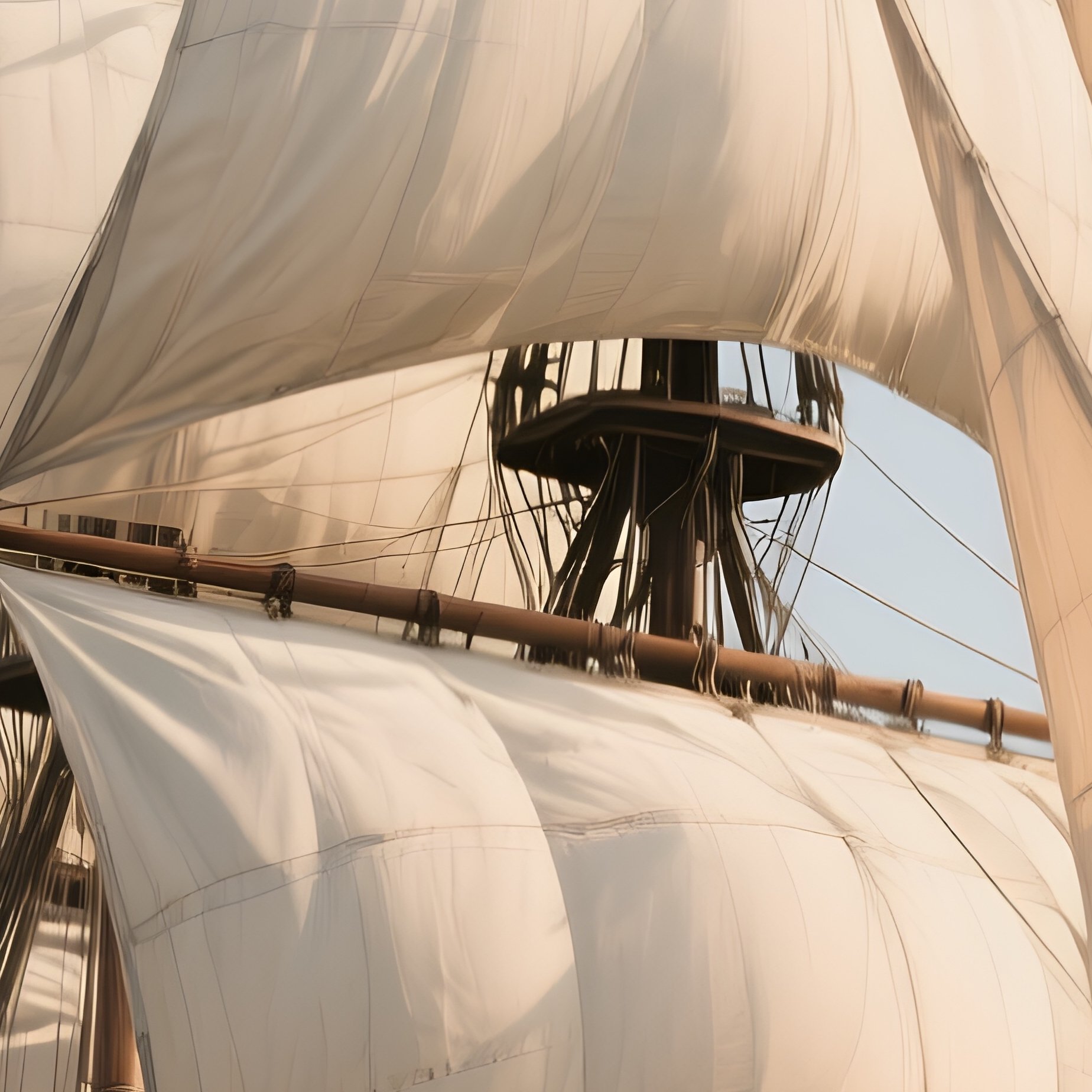 A Photorealistic Classic Tall Ship Showing Multiple Flags Dancing In The Wind. - Full Resolution Quality Preview