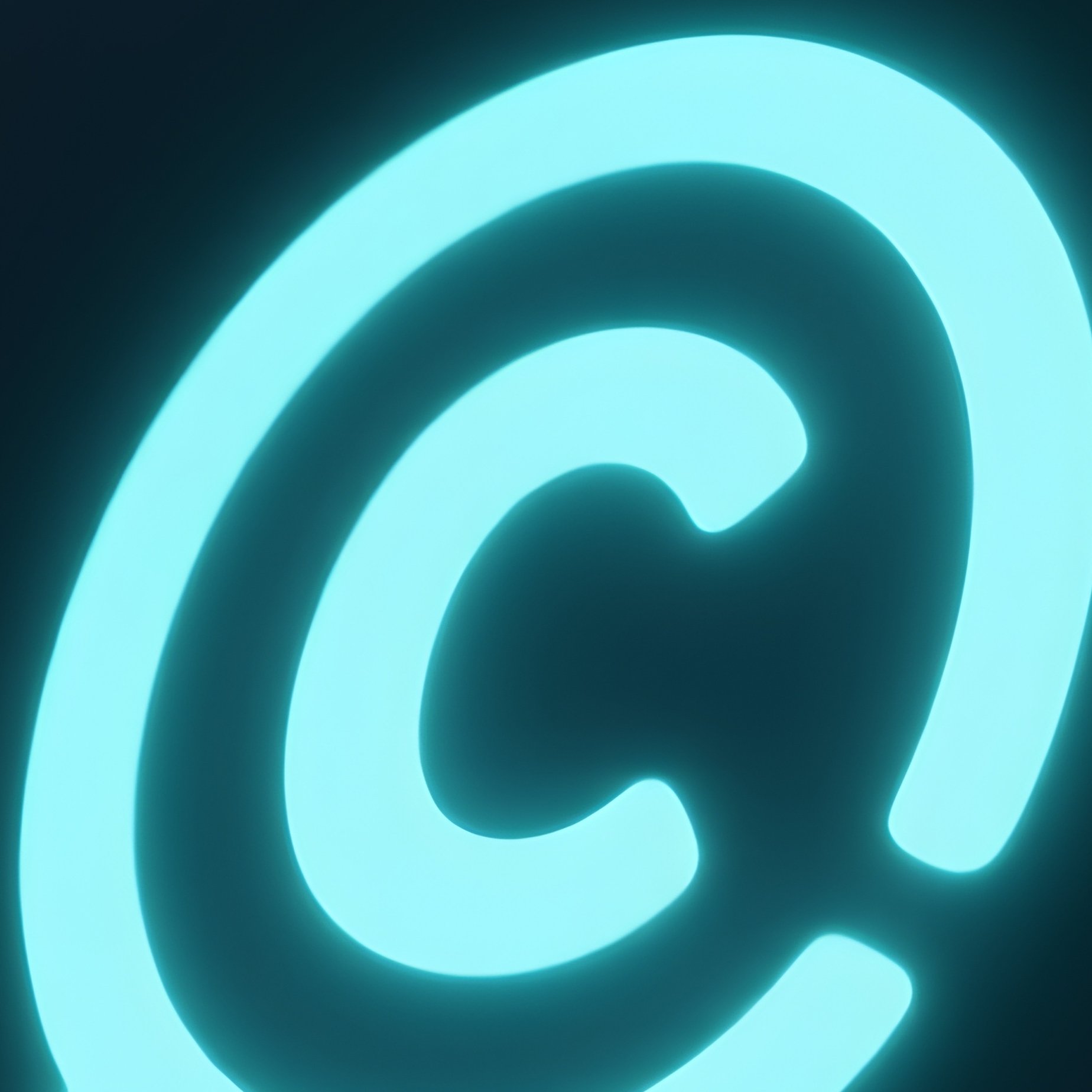 A Photorealistic Copyright Symbol Glowing Gently On A Digital Tablet In A Media Office. - Full Resolution Quality Preview
