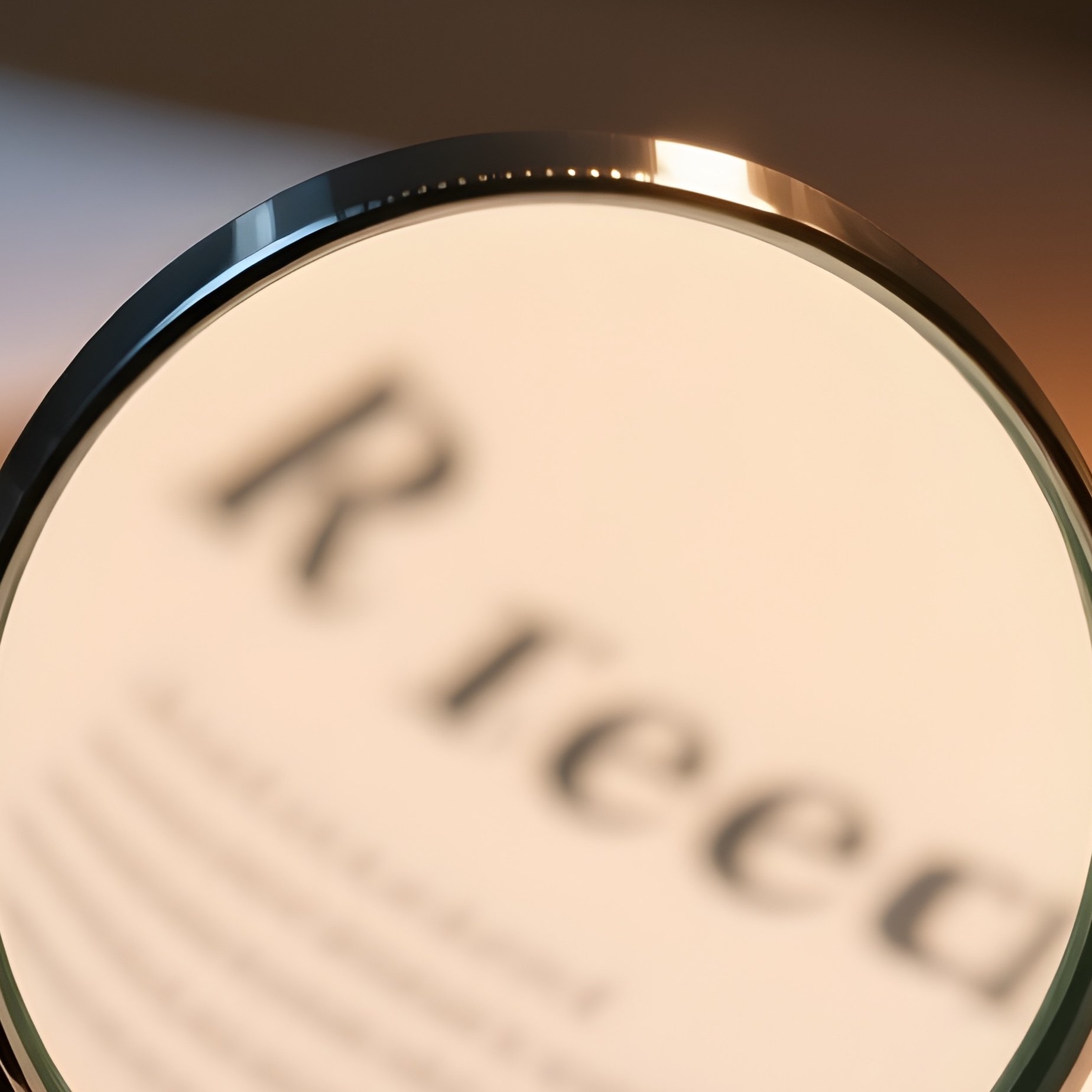 A Photorealistic Magnifying Glass Enlarging Printed Text On Research Documents Under Warm Desk Lamp Lighting. - Full Resolution Quality Preview