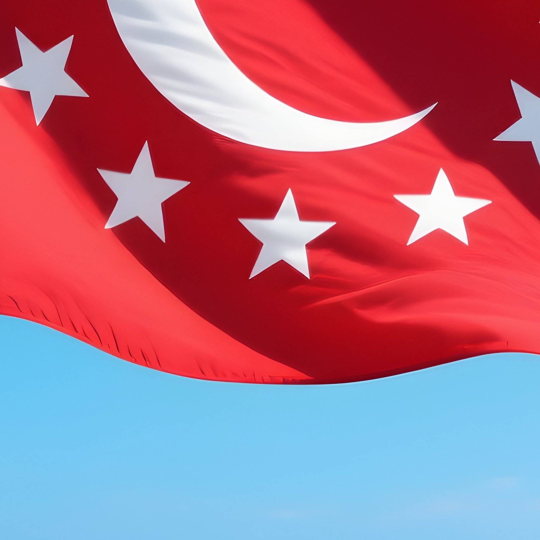 A Photorealistic Maldivian Flag Fluttering Above A White Sand Island Surrounded By Blue Lagoon - Full Resolution Quality Preview