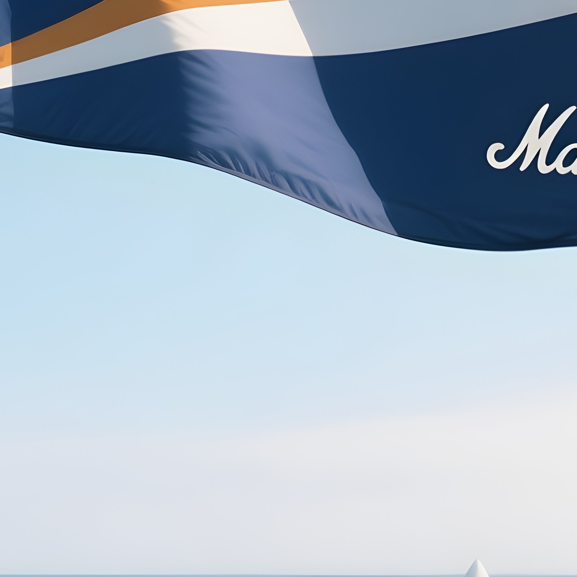 A Photorealistic Marshall Islands Flag Fluttering Beside A Quiet Pier Over Crystal Water. - Full Resolution Quality Preview