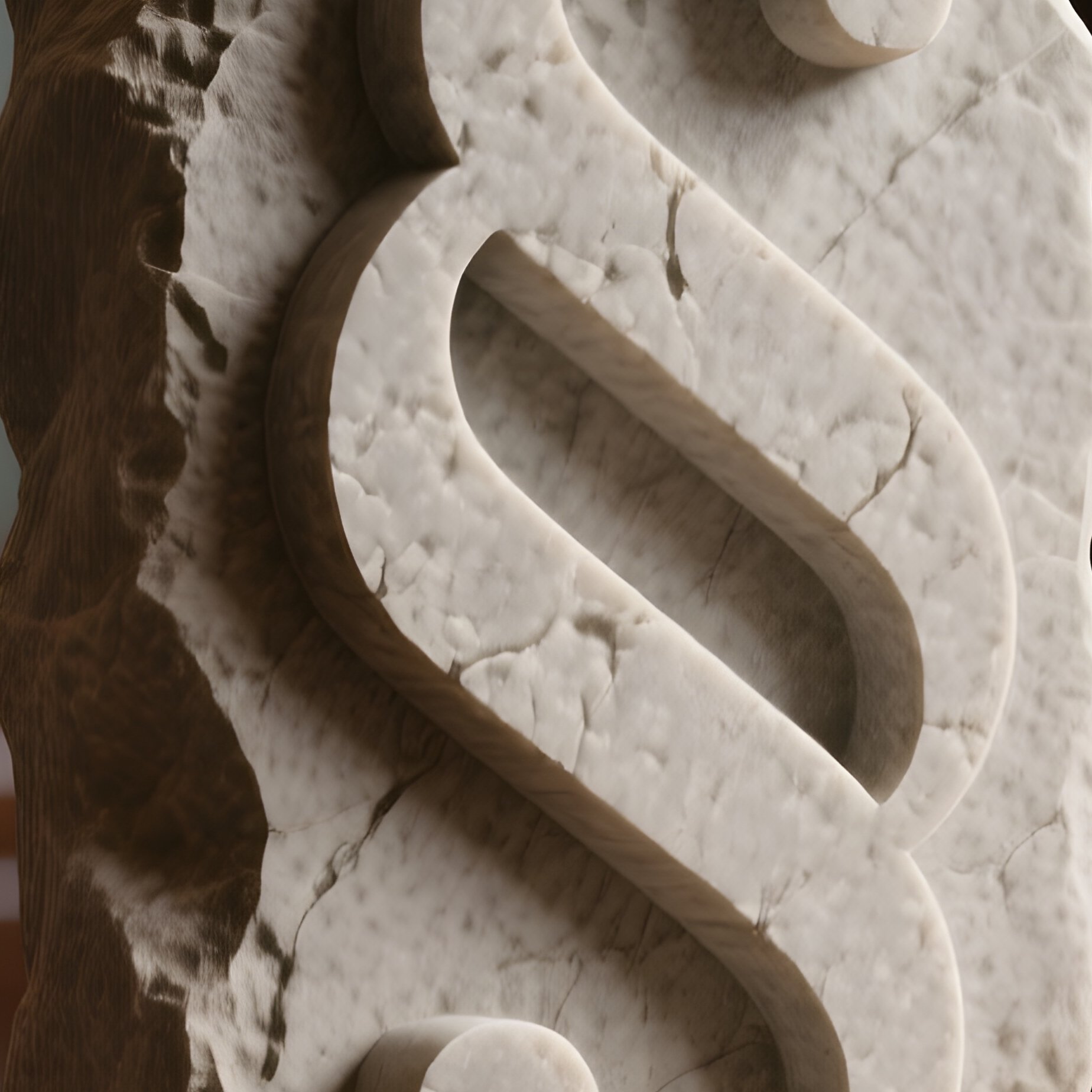 A Photorealistic Paragraph Symbol Carved From Stone On A Lawyer’S Wooden Desk With Legal Folders And Soft Lamp Lighting. - Full Resolution Quality Preview