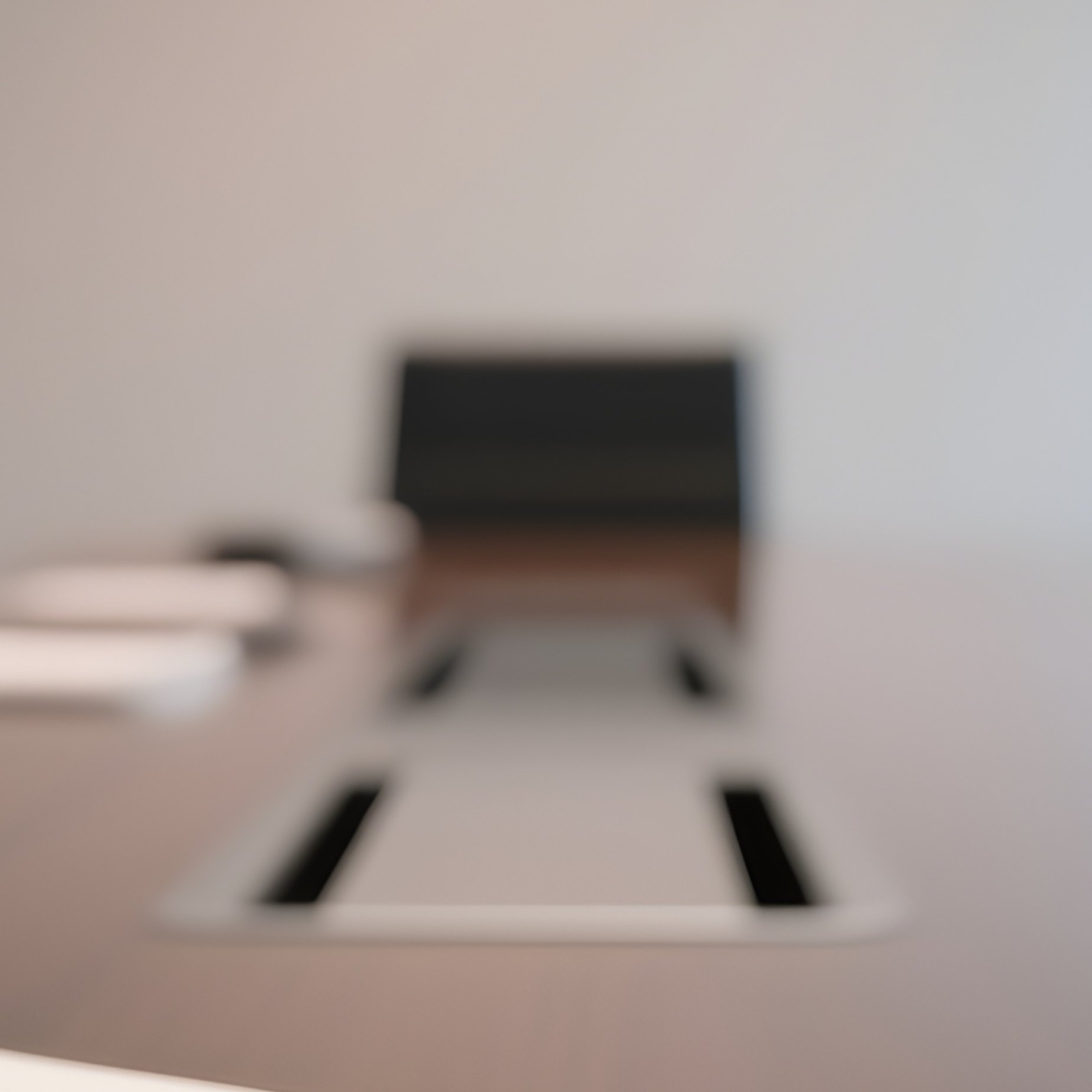 A Photorealistic Smartphone Lying On A Meeting Table Next To Open Notebooks And Reflections From Overhead Lights. - Full Resolution Quality Preview