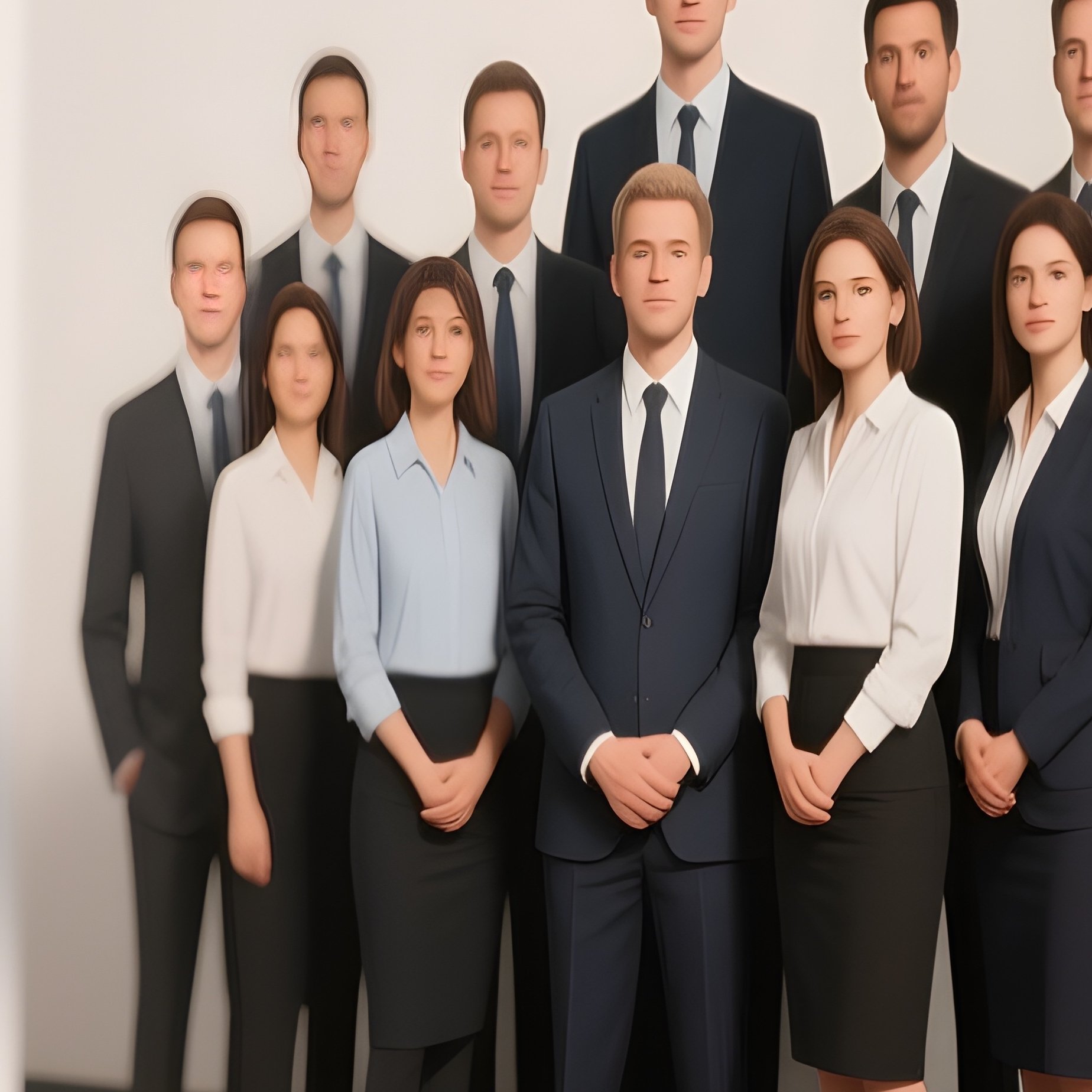A Photorealistic Team Photo Pinned To A Corkboard With Soft Shadows And Blurred Office Movement Behind It. - Full Resolution Quality Preview