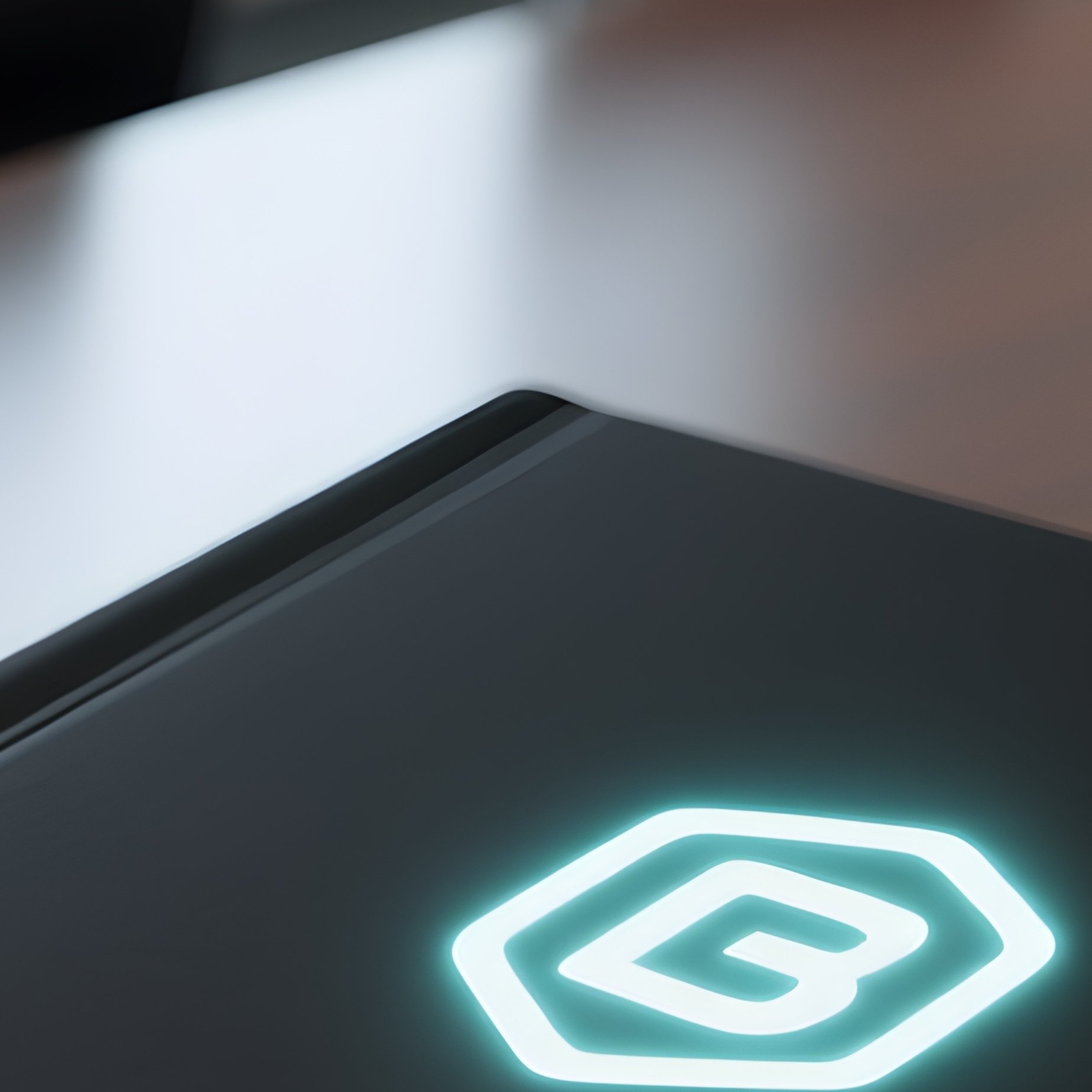 A Photorealistic Trademark Symbol Glowing Subtly On A Sleek Black Presentation Folder In A Corporate Boardroom. - Full Resolution Quality Preview