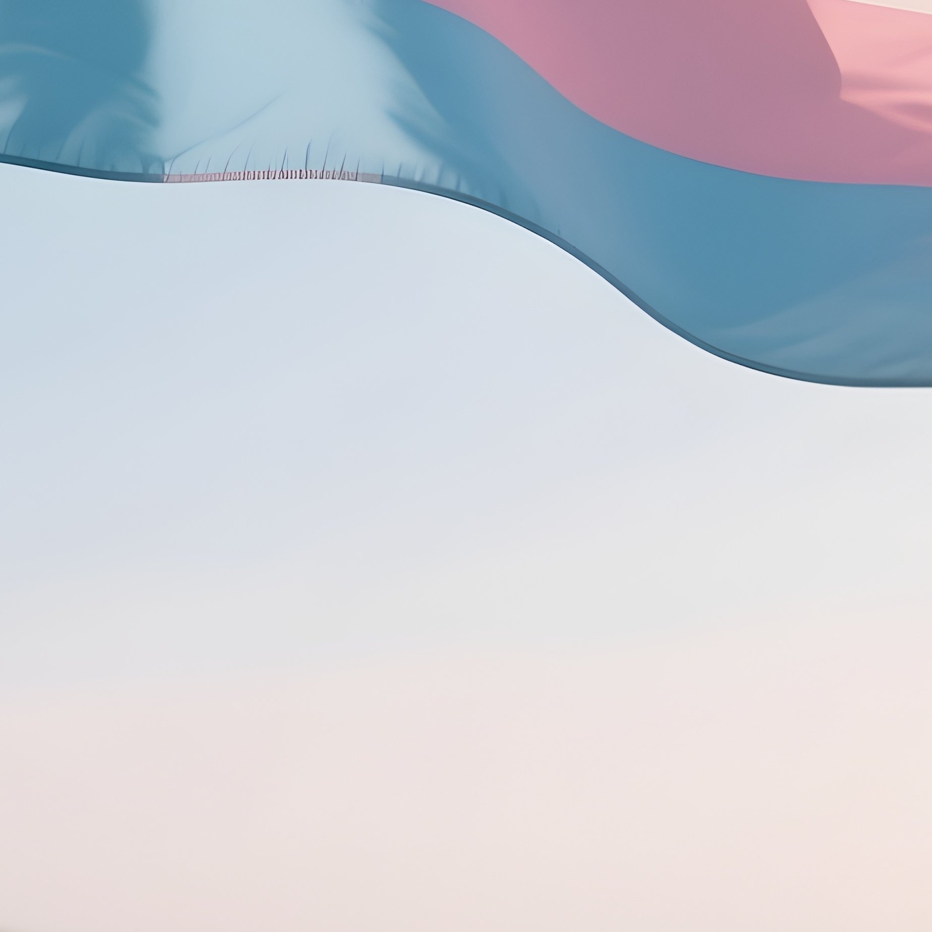 A Photorealistic Transgender Flag Waving Gently Above A Calm Lakeside Pier. - Full Resolution Quality Preview