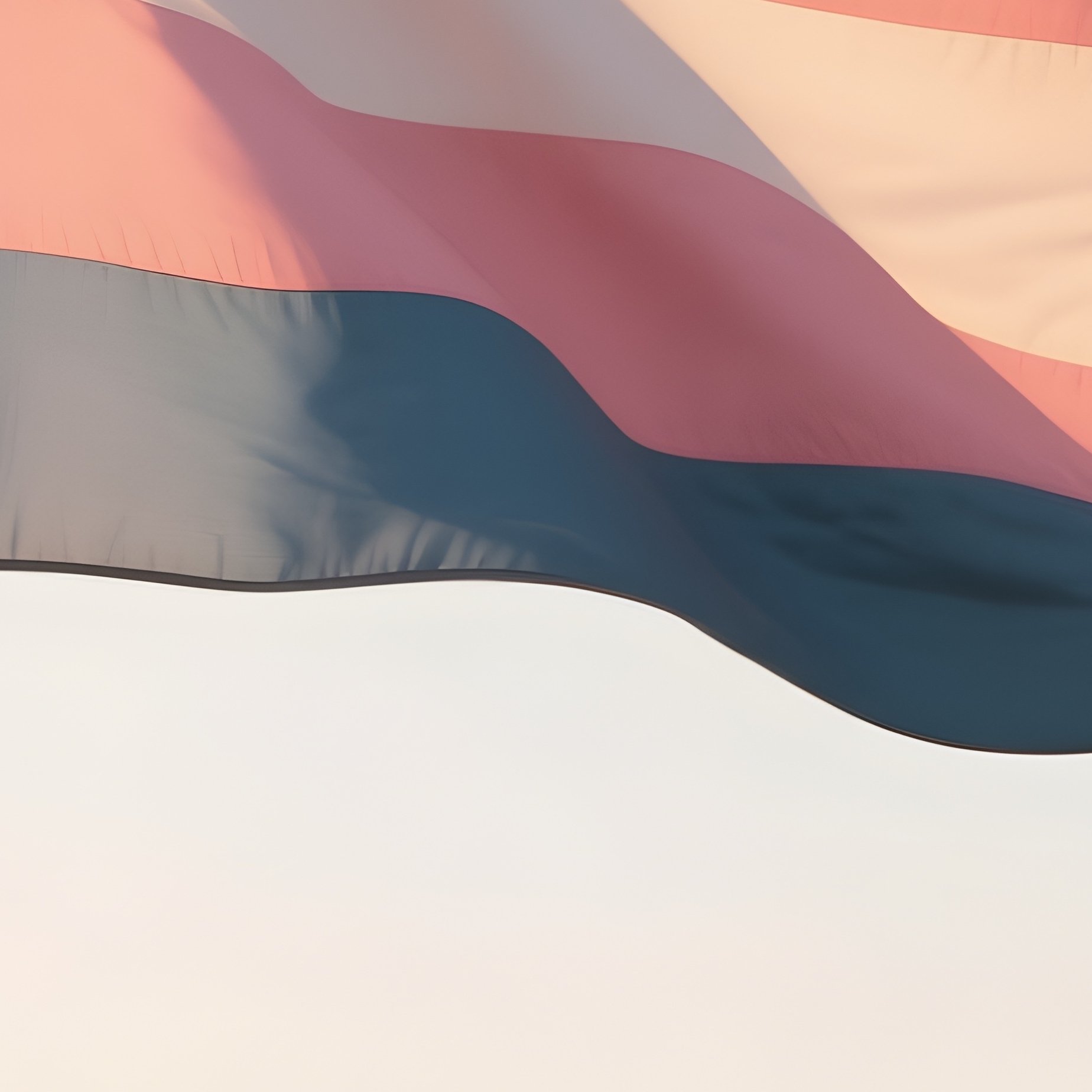 A Photorealistic Transmasculine Flag Waving In Warm Afternoon Light Near A Hillside. - Full Resolution Quality Preview