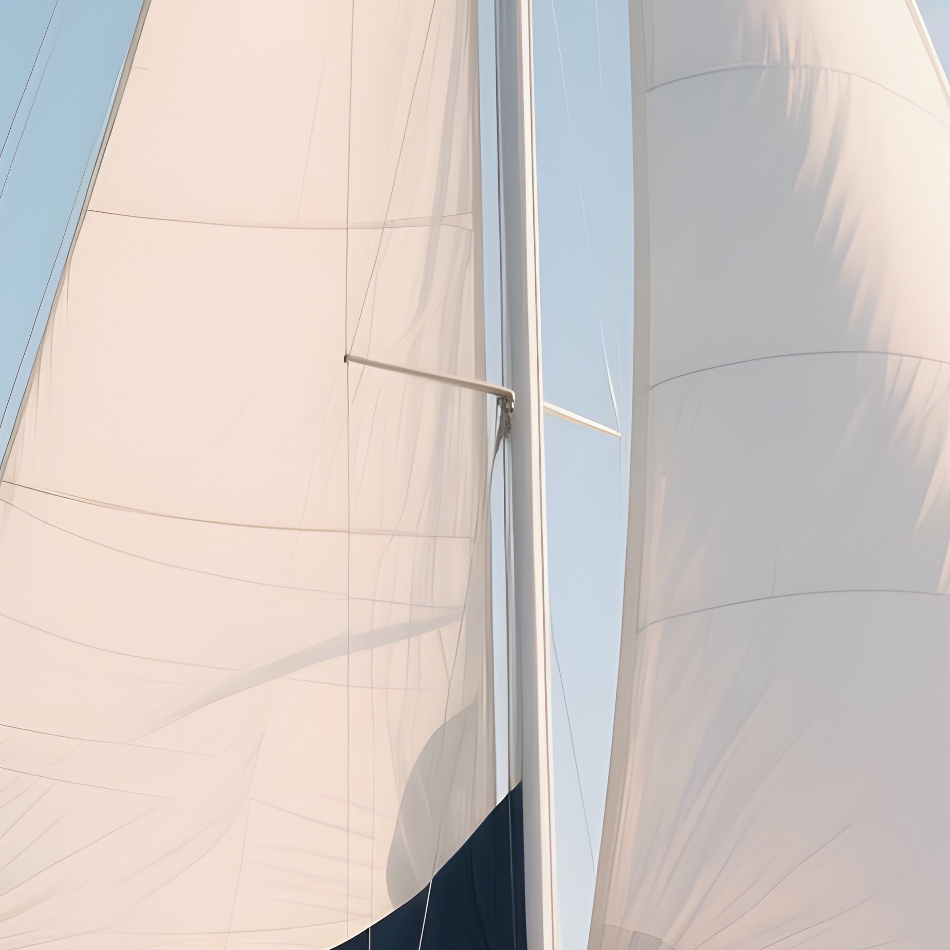 A Photorealistic Yacht Flag Swaying Softly In Gentle Wind During Tropical Cruising. - Full Resolution Quality Preview