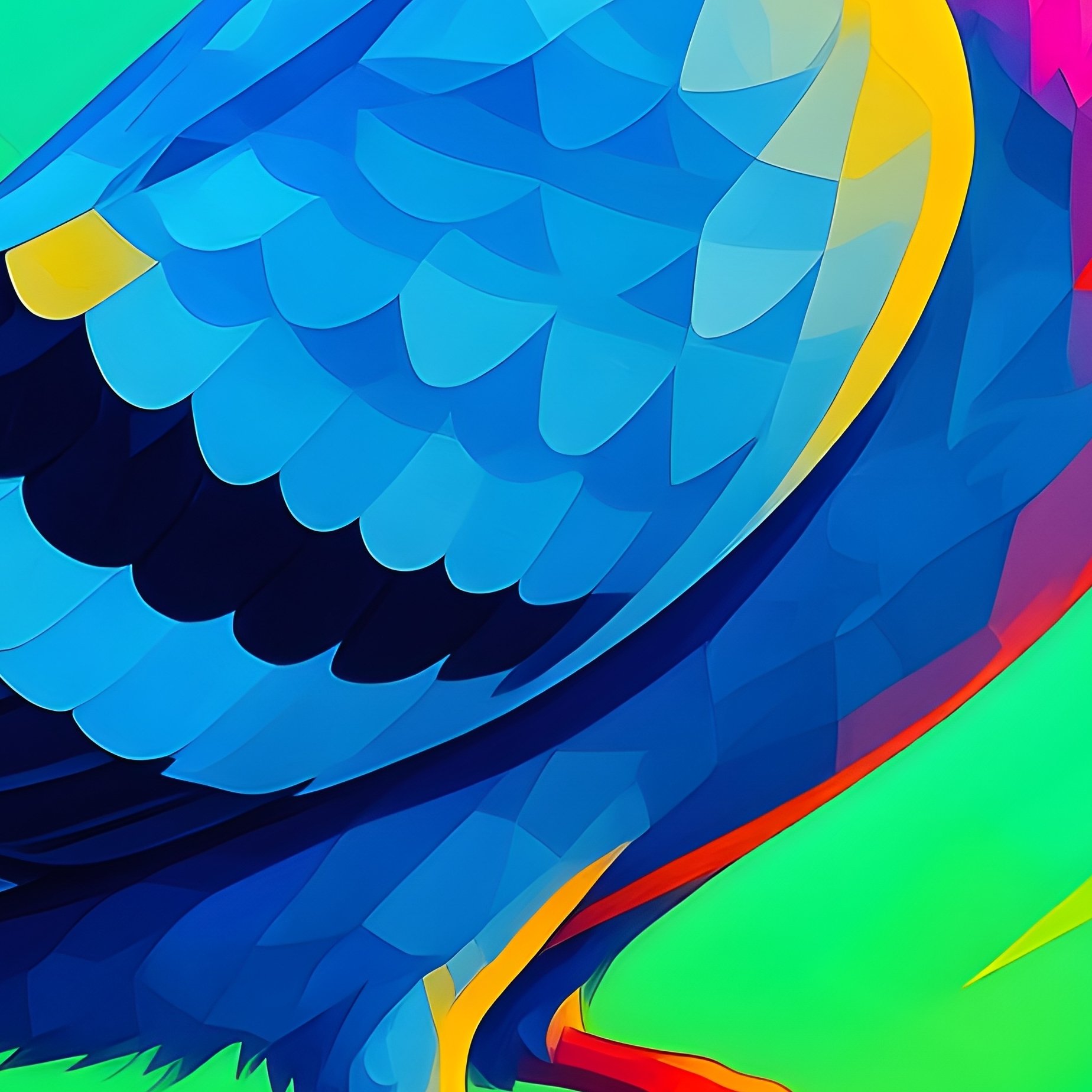 A Pigeon With A Briefcase Rushing To Work Abstract - Full Resolution Quality Preview