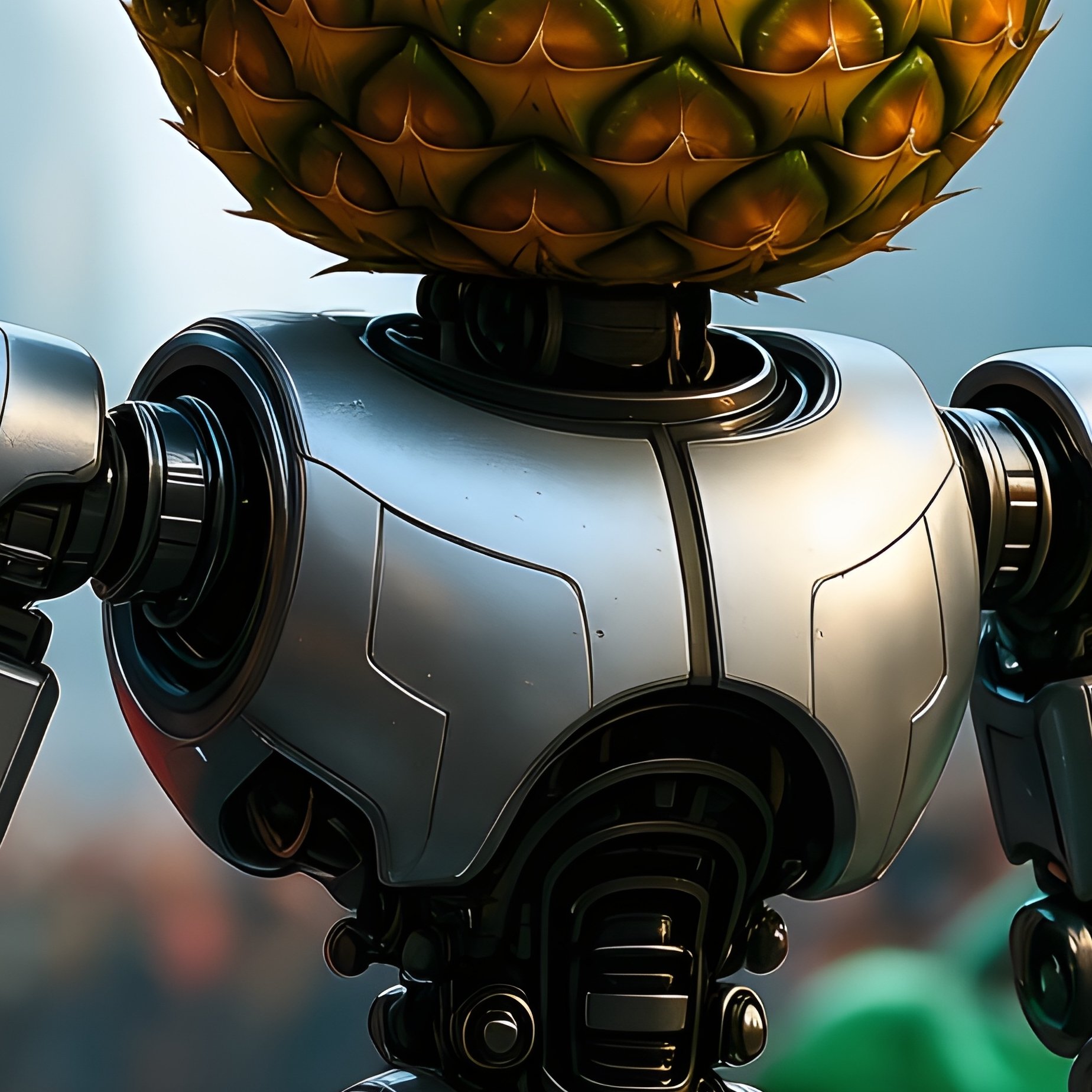 A Pineapple With Googly Eyes Leading A Parade - Full Resolution Quality Preview