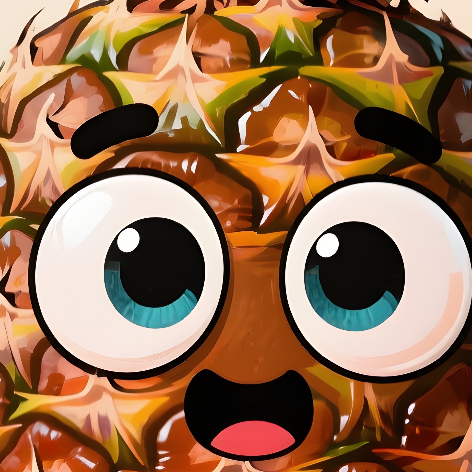 A Pineapple With Googly Eyes Leading A Parade - Full Resolution Quality Preview