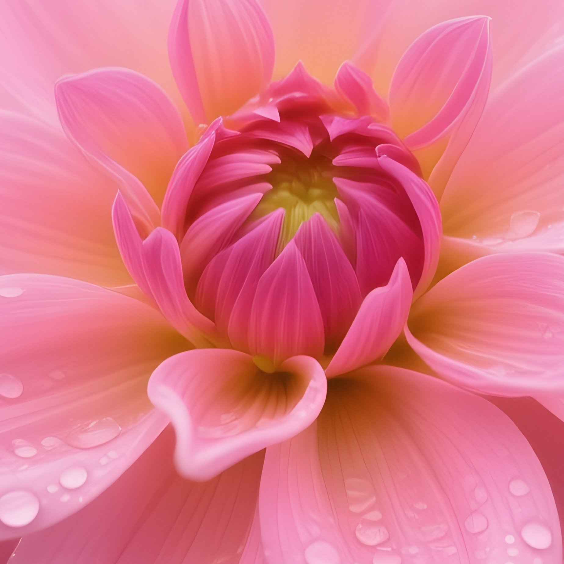 A Pink Dahlia Flower In A Garden Setting Dahlia Flower - Full Resolution Quality Preview