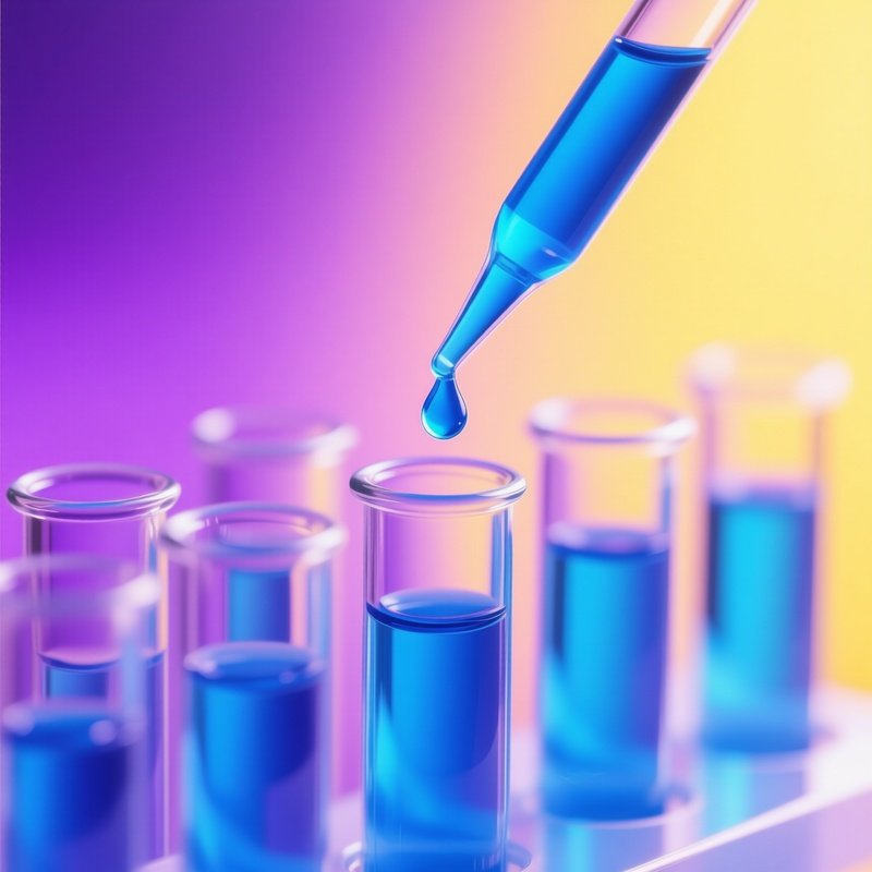 A Pipette Dispensing A Drop Into Test Tubes Science Laboratory