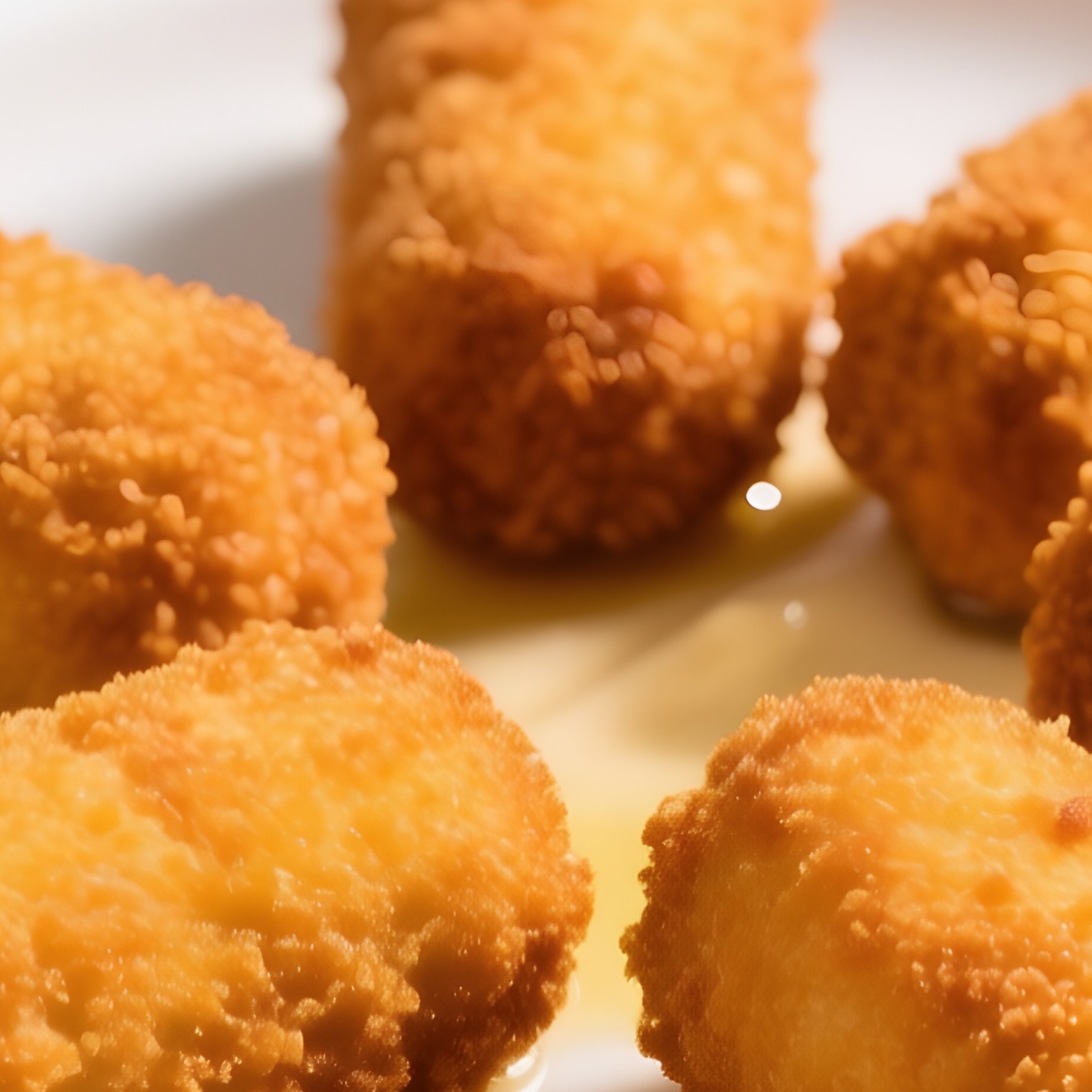 A Plate Of Beef Croquettes Cylindrical And Breaded Ready To Eat - Full Resolution Quality Preview