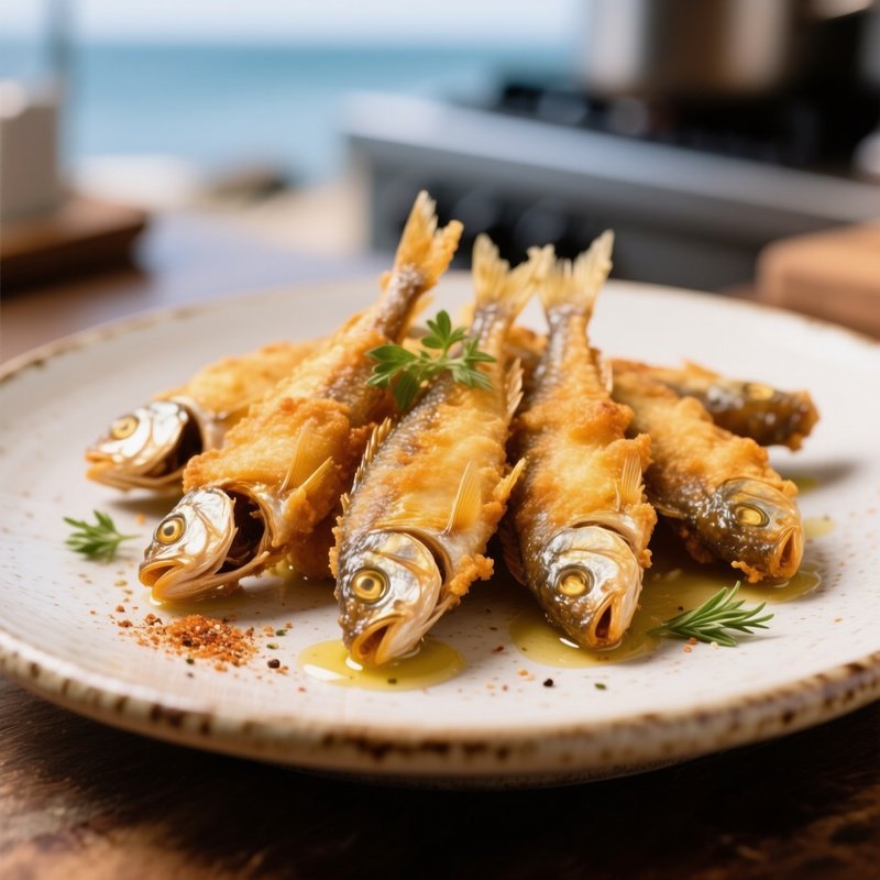 A Plate Of Fried Silverbelly Fish Vellio Small And Crispy