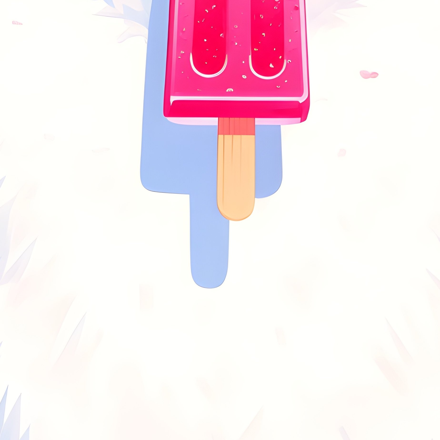 A Polar Bear Using Popsicles As Dumbbells Concept Art - Full Resolution Quality Preview