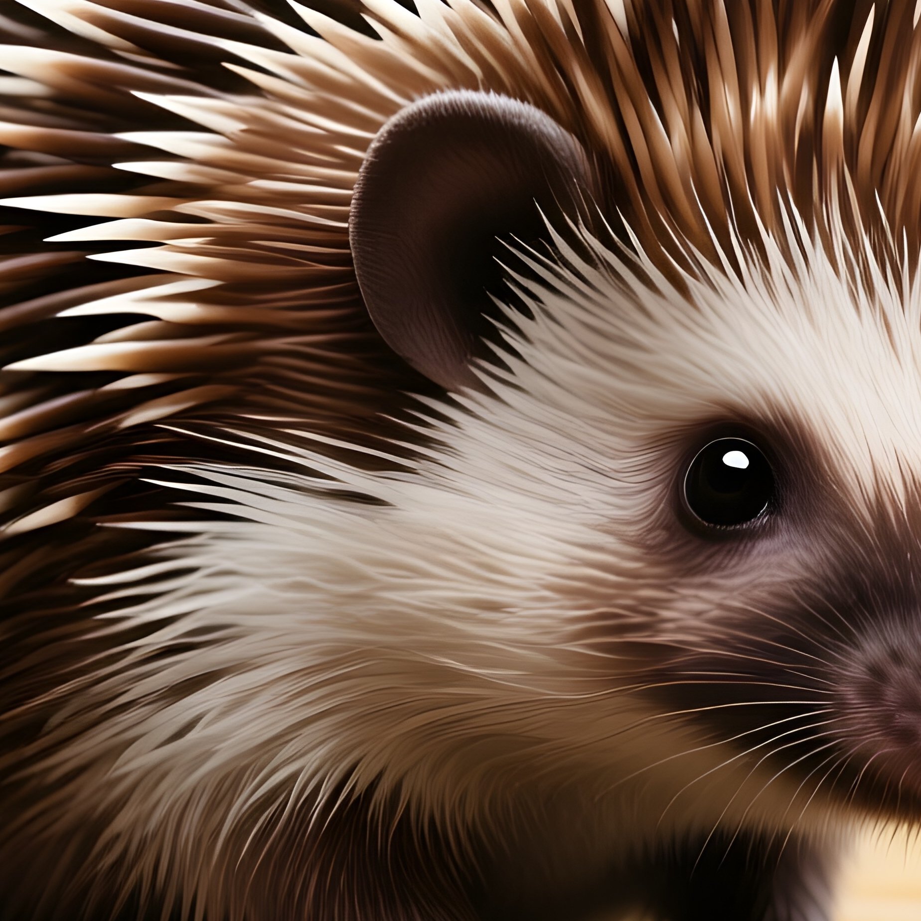 A Porcupine Self Portrait With Spaghetti - Full Resolution Quality Preview