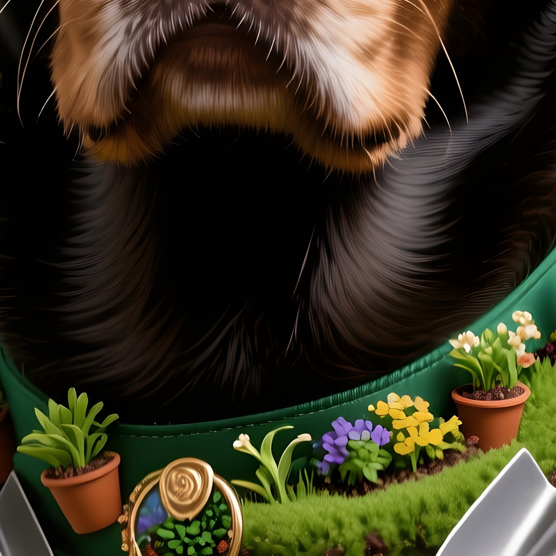 A Portrait Of A Landscaping Labrador Retriever - Full Resolution Quality Preview