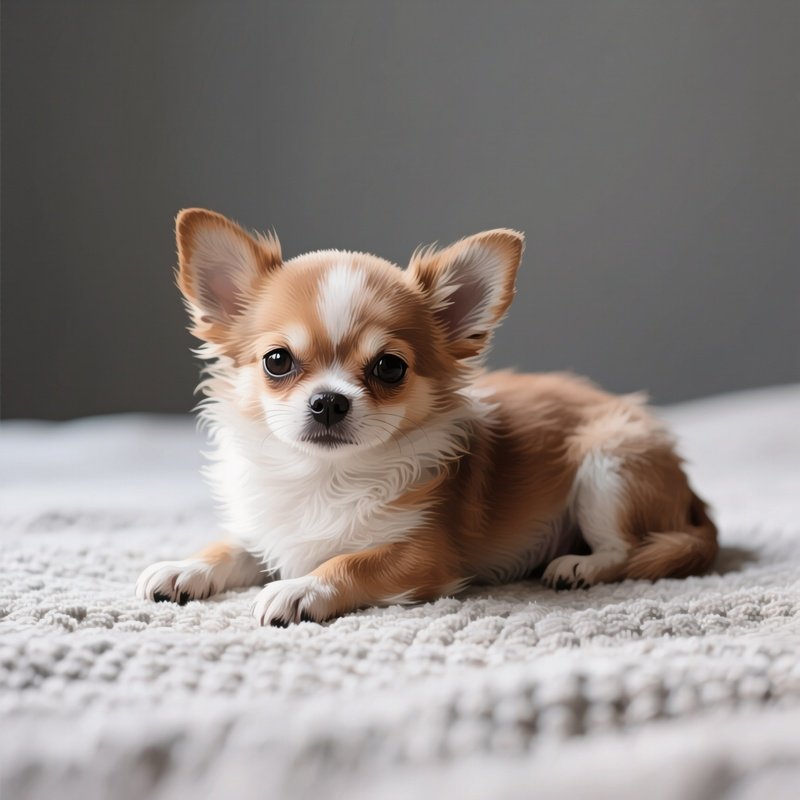 A Puppy Chihuahua In Digital Art Still Life