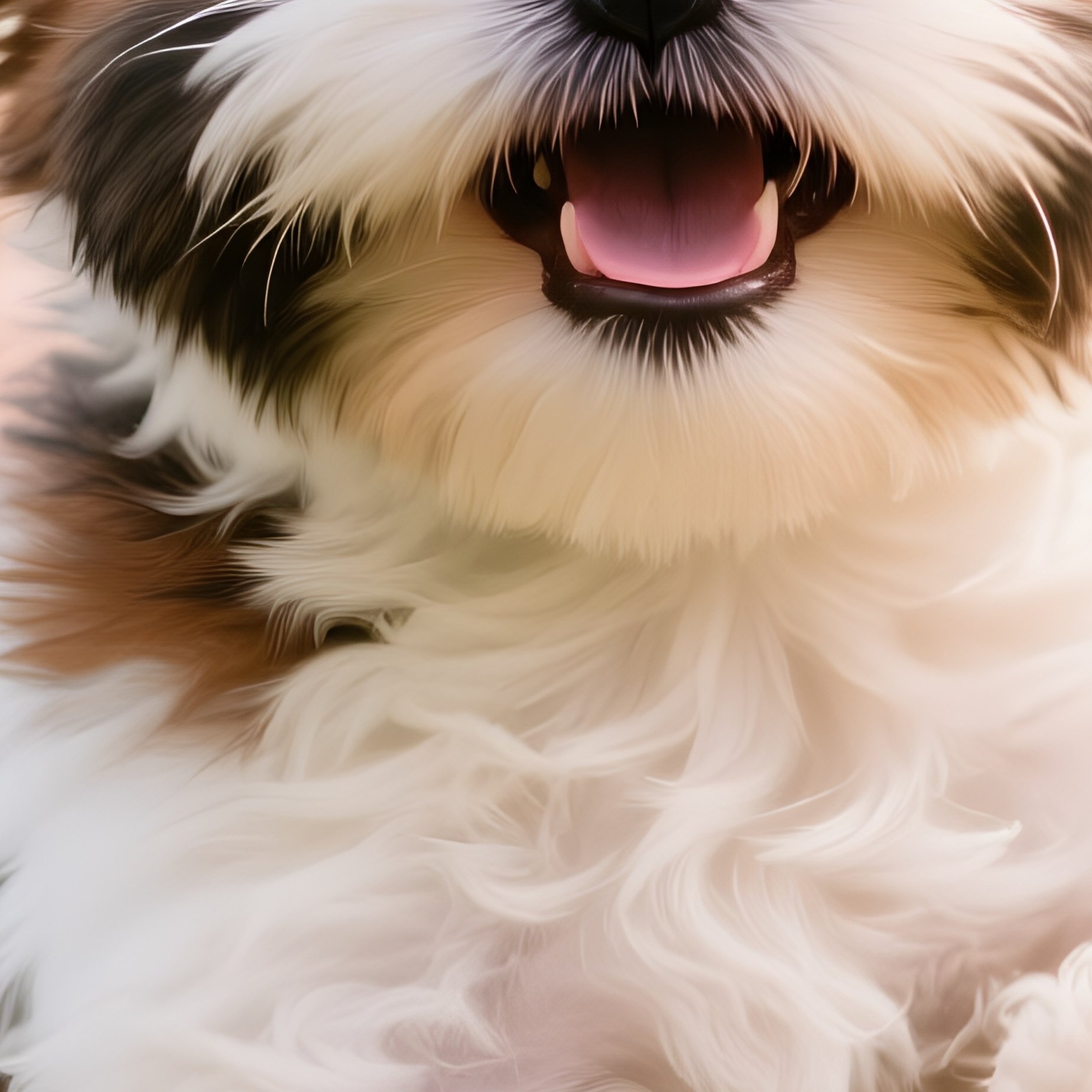 A Puppy Lhasa Apso Playing Outdoors - Full Resolution Quality Preview