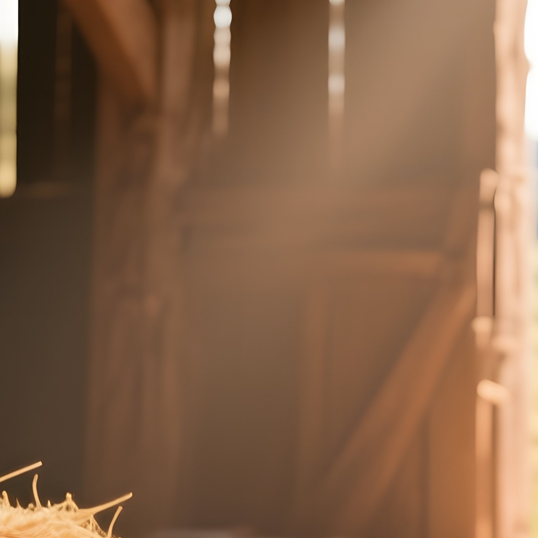 A Quiet Countryside Barn Loft With Beams Of Sunlight Through Slats, A Male Model Lying On Hay, Warm - Full Resolution Quality Preview