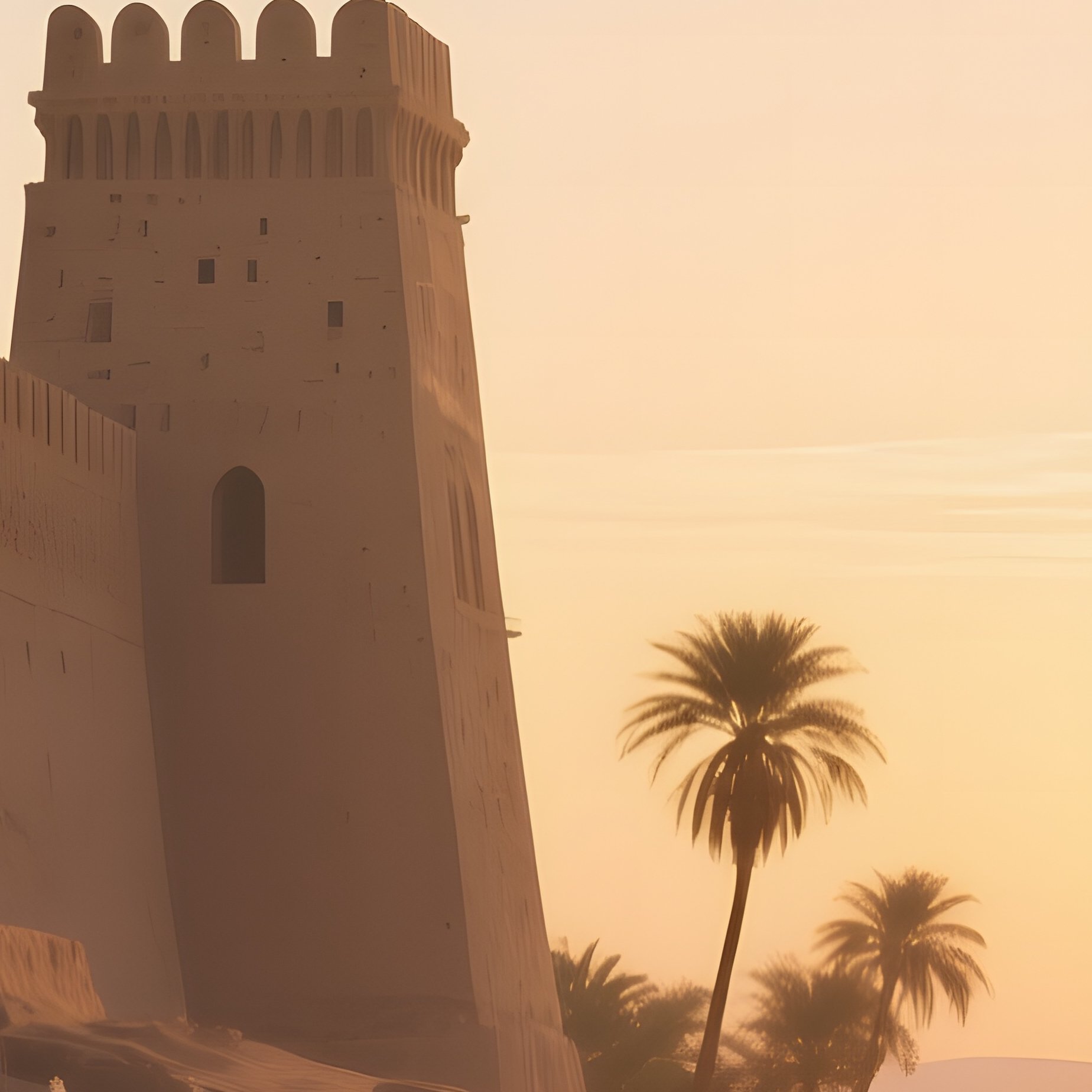 A Quiet Dawn Over An Ancient Nubian Fortress Beside The Nile, Reeds Swaying, Guards On Watch - Full Resolution Quality Preview