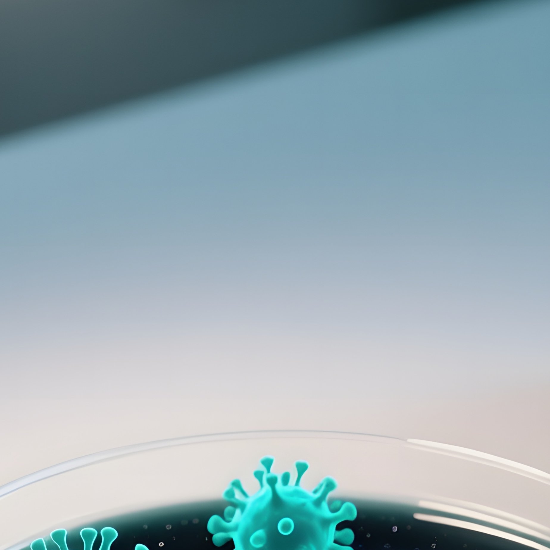 A Quiet Laboratory Bench Illuminated By A Single Led Lamp, Where A Petri Dish Contains A Swirling - Full Resolution Quality Preview